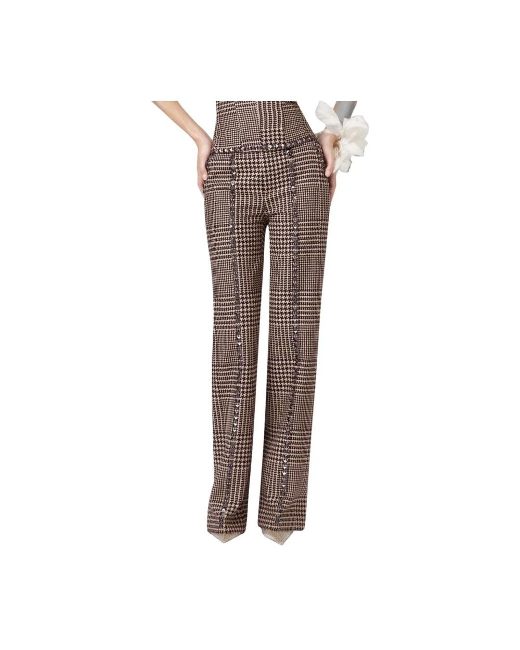 GIUSEPPE DI MORABITO Brown Straight Trousers