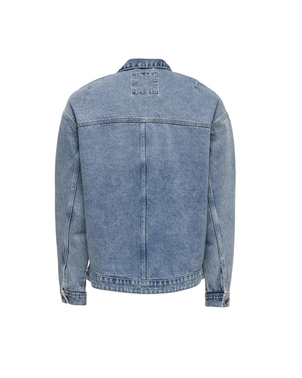 Denim Jackets Only & Sons de hombre de color Blue