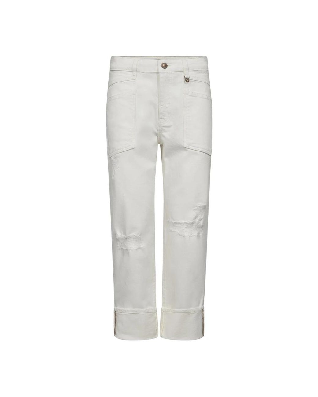 Mos Mosh Cropped Jeans in het Gray