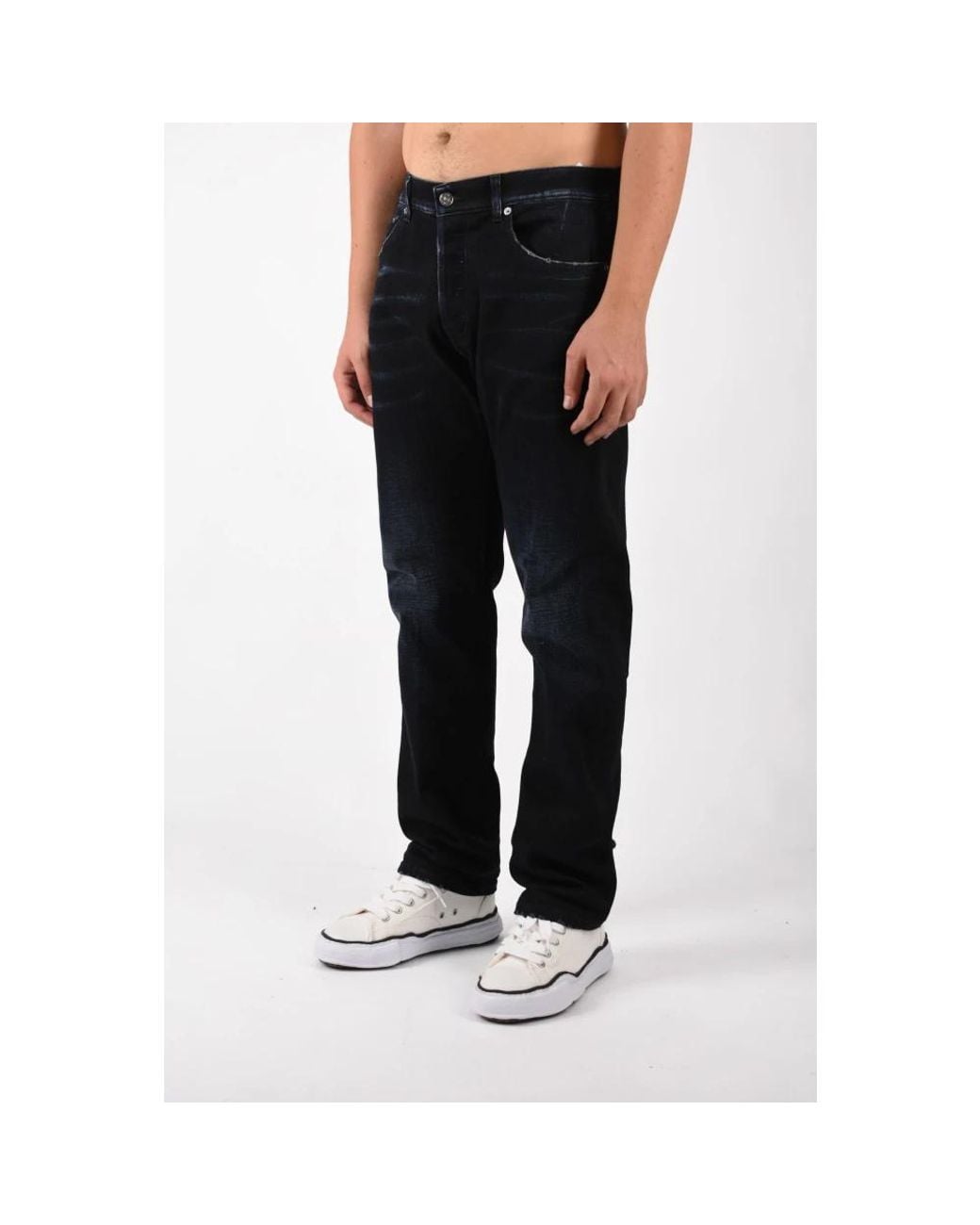 Dondup Black Slim Fit Jeans for men