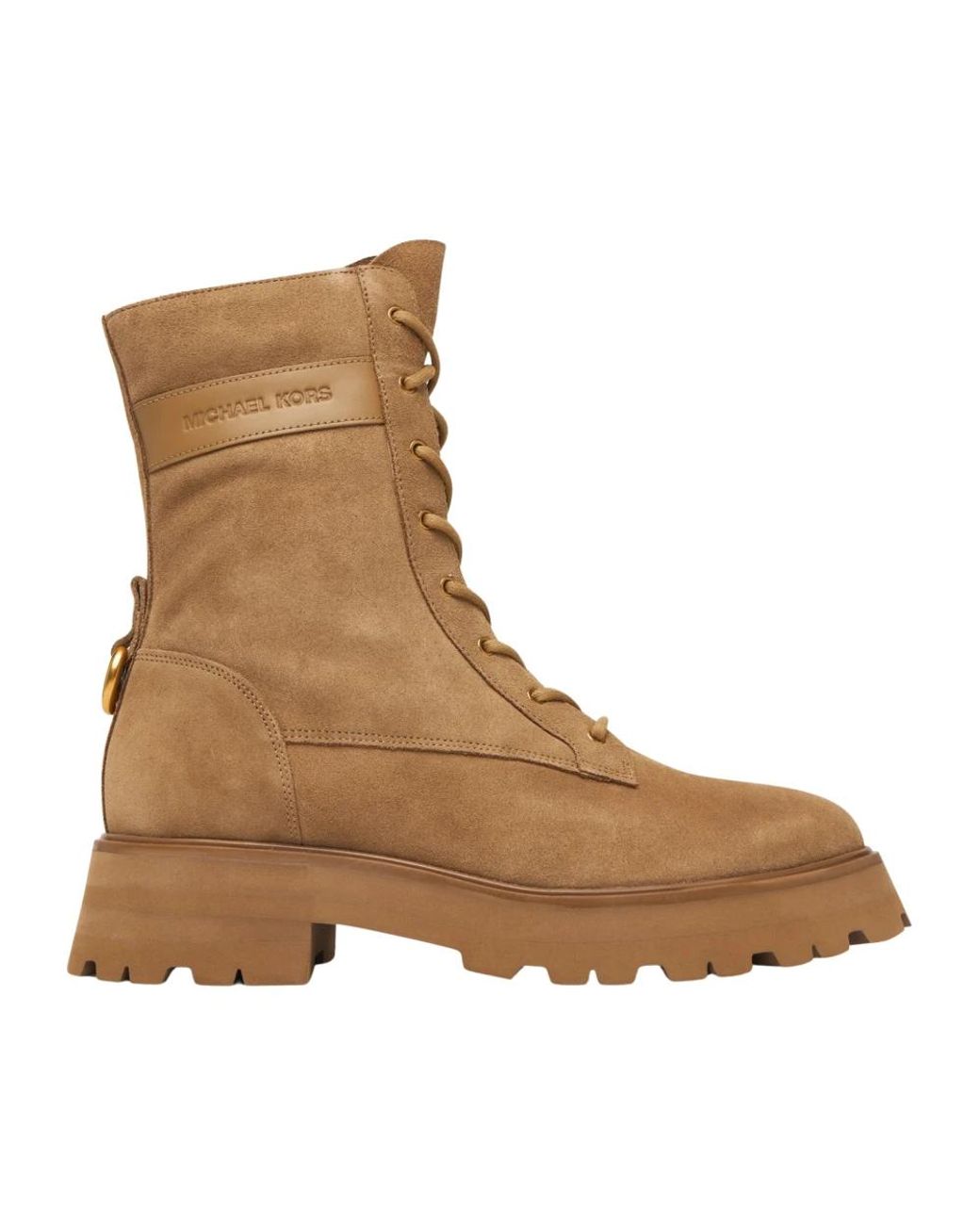 Michael Kors Brown Lace-Up Boots