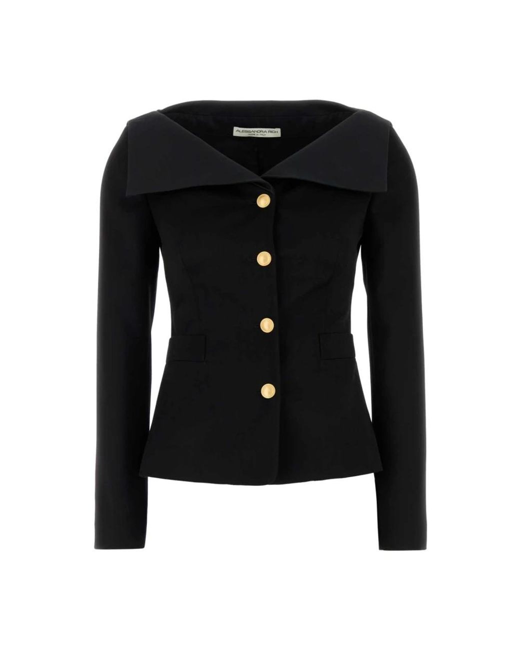 Alessandra Rich Black Light Jackets