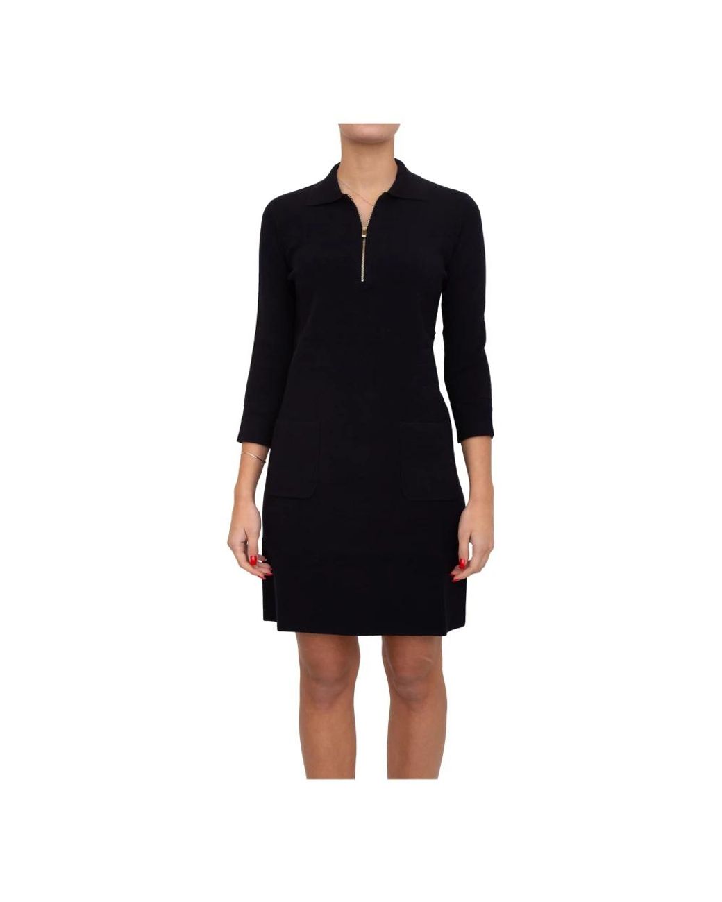 Max Mara Black Short Dresses