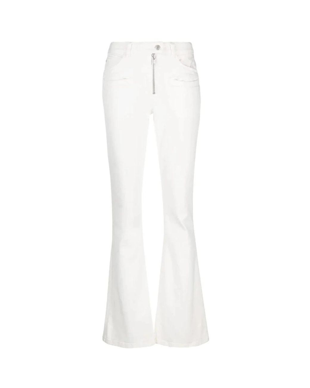 Courreges Witte Denim Flared Jeans in het White