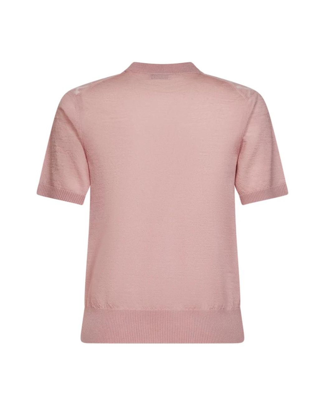 Burberry Pink Round-Neck Knitwear