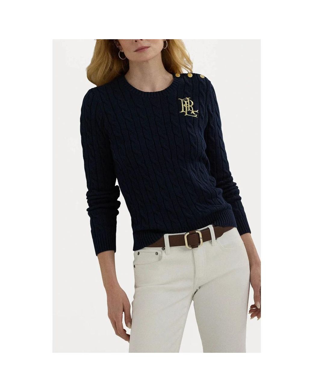 Ralph Lauren Blue Round-Neck Knitwear