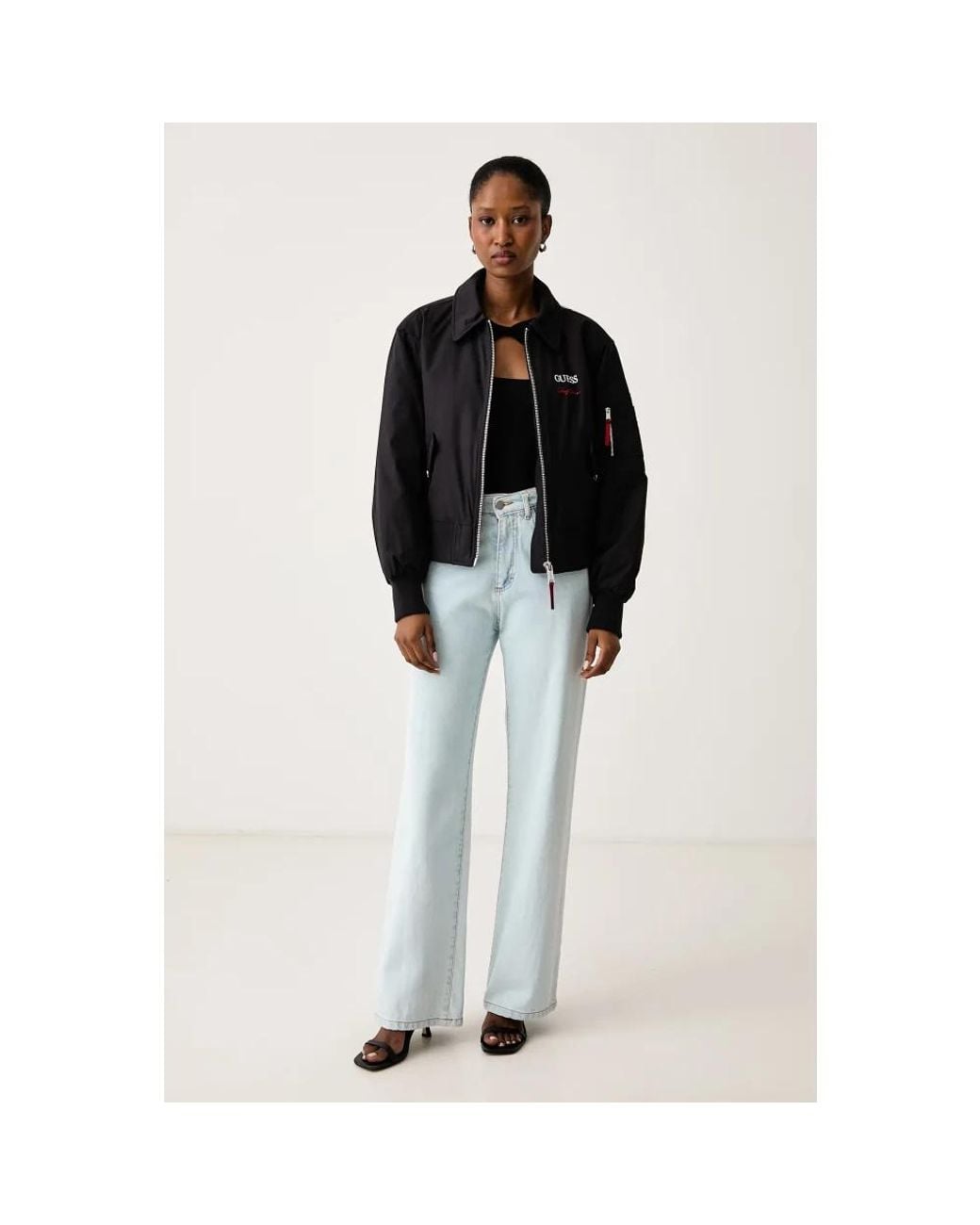 Guess Black Marilyn Bomberjacke