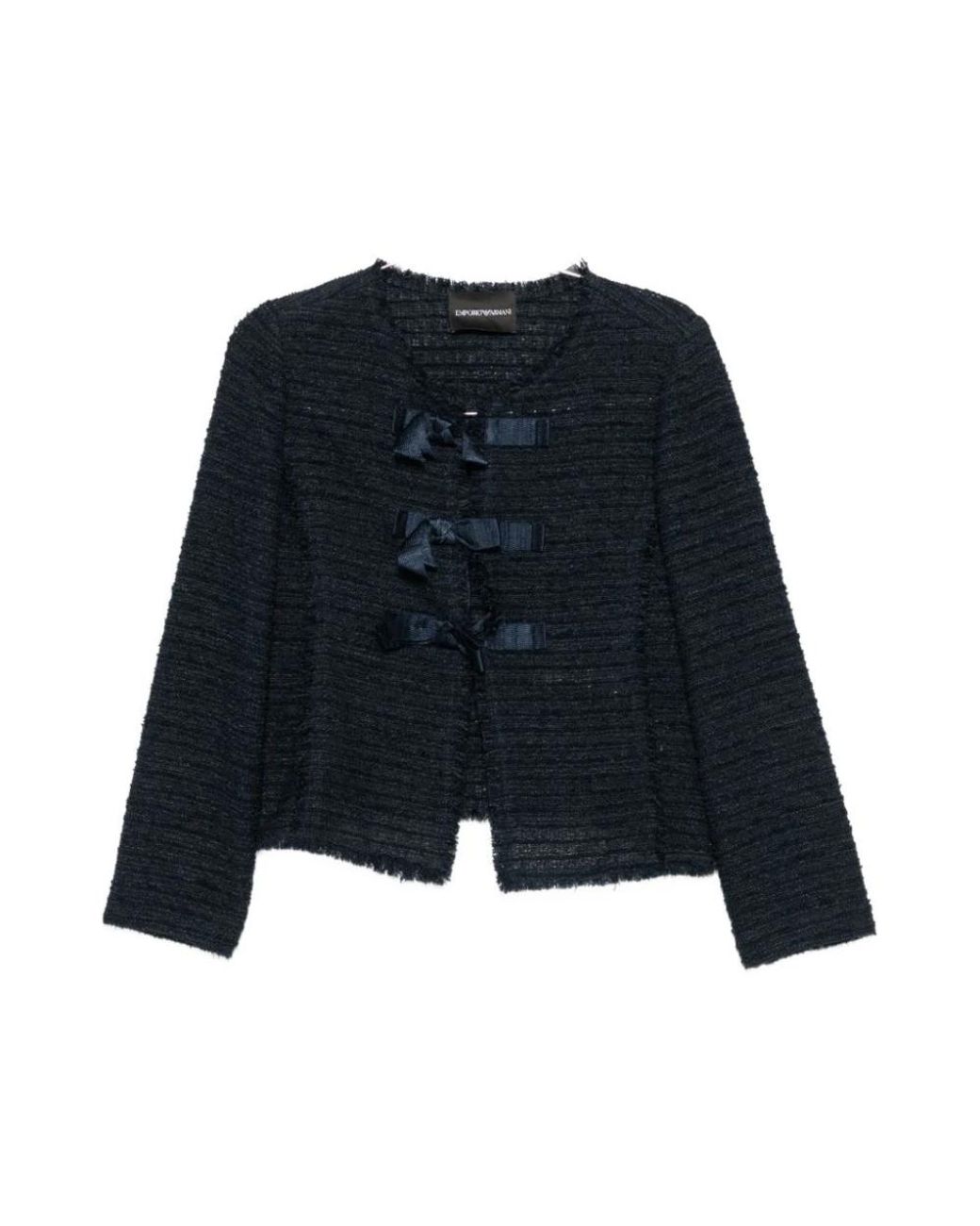 Emporio Armani Black Tweed Jackets