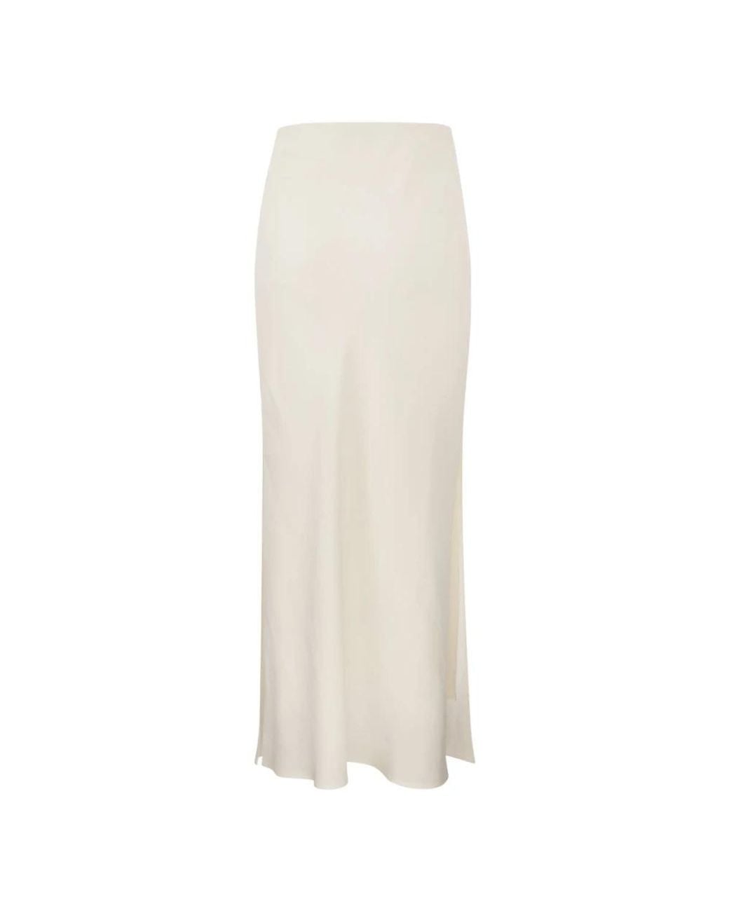 Brunello Cucinelli White Maxi Skirts
