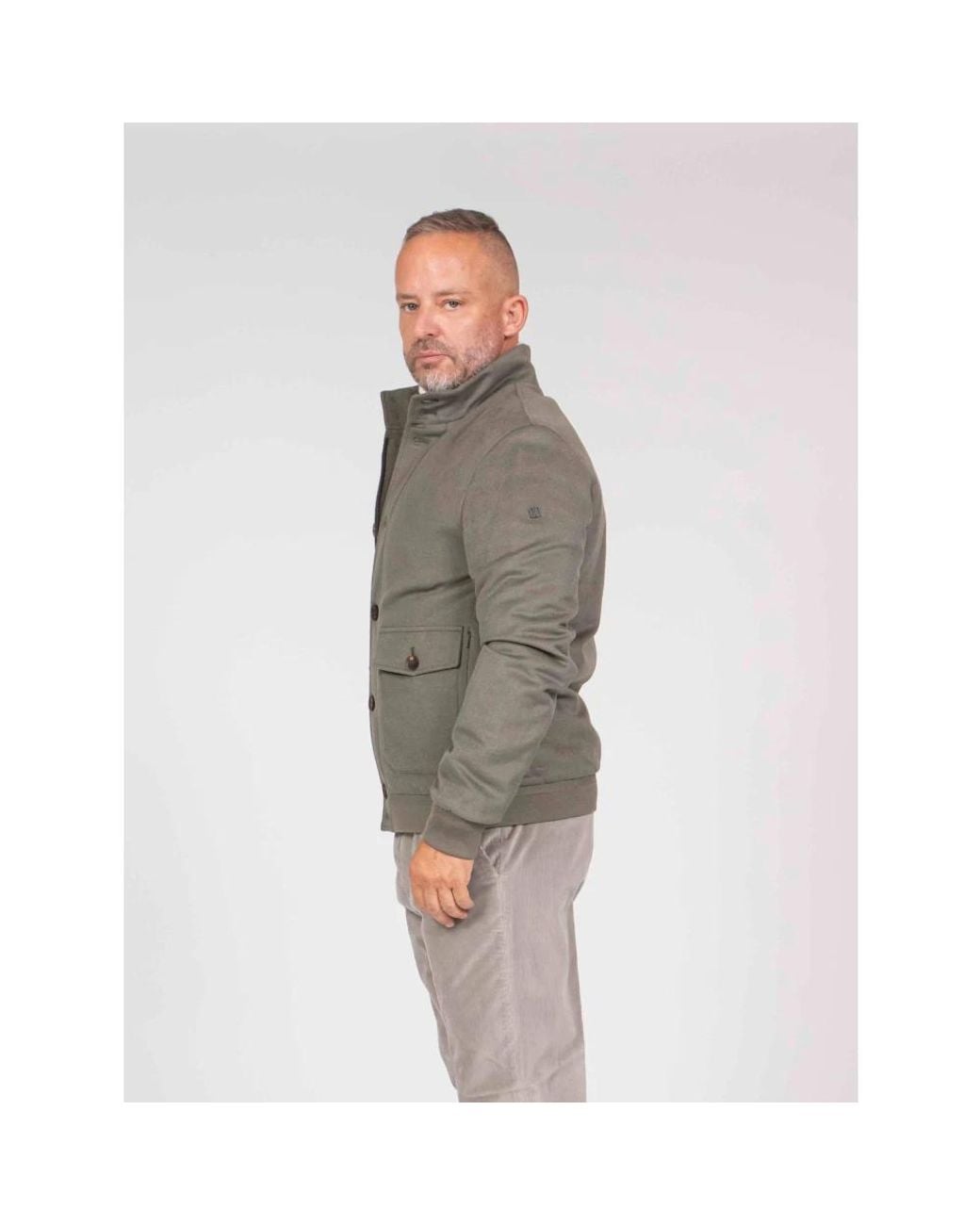 DUNO Gray Bomber Jackets for men