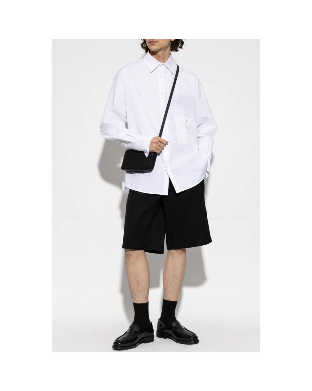 Jacquemus Black Long Shorts for men