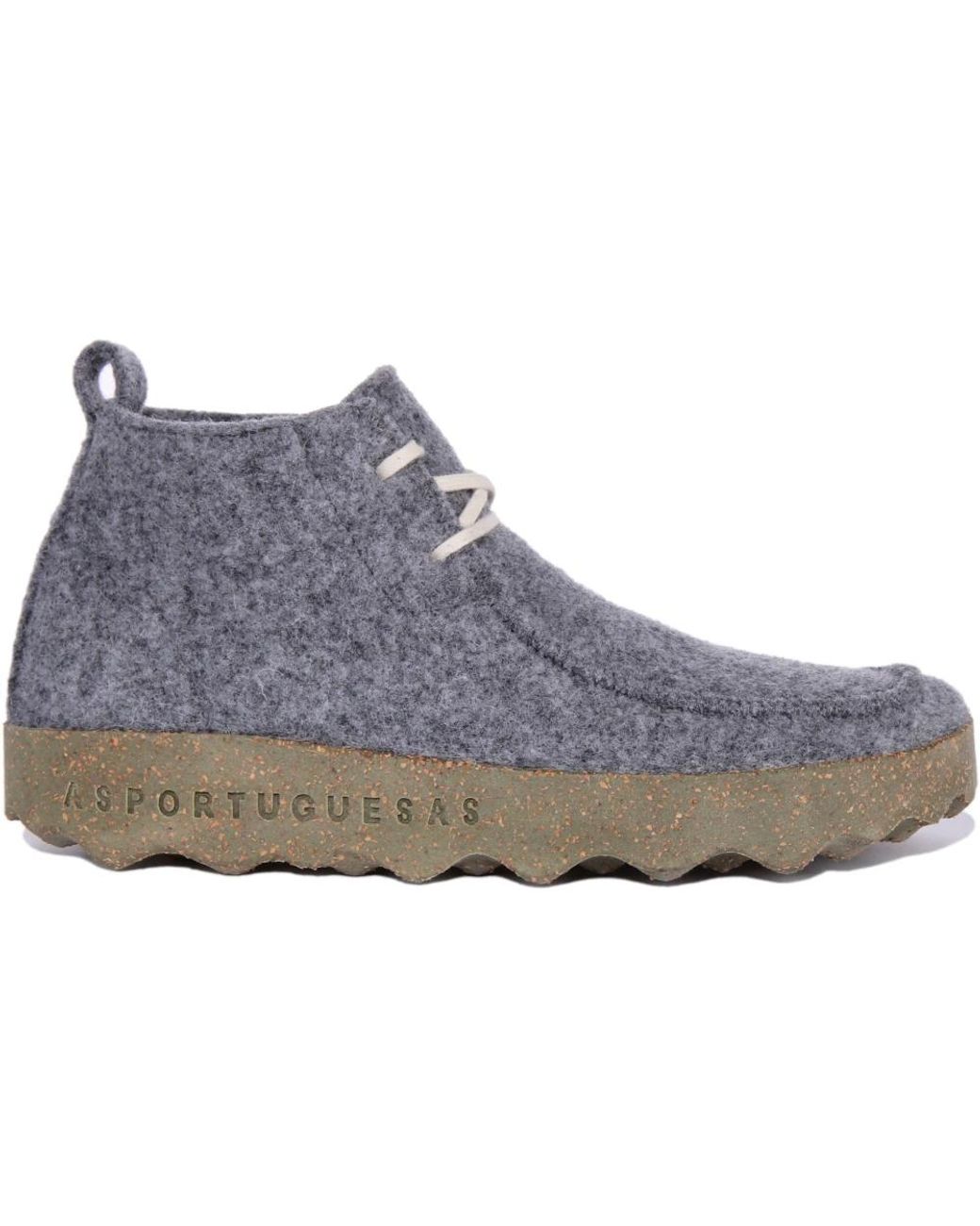 ASPORTUGUESAS Gray Lace-Up Boots