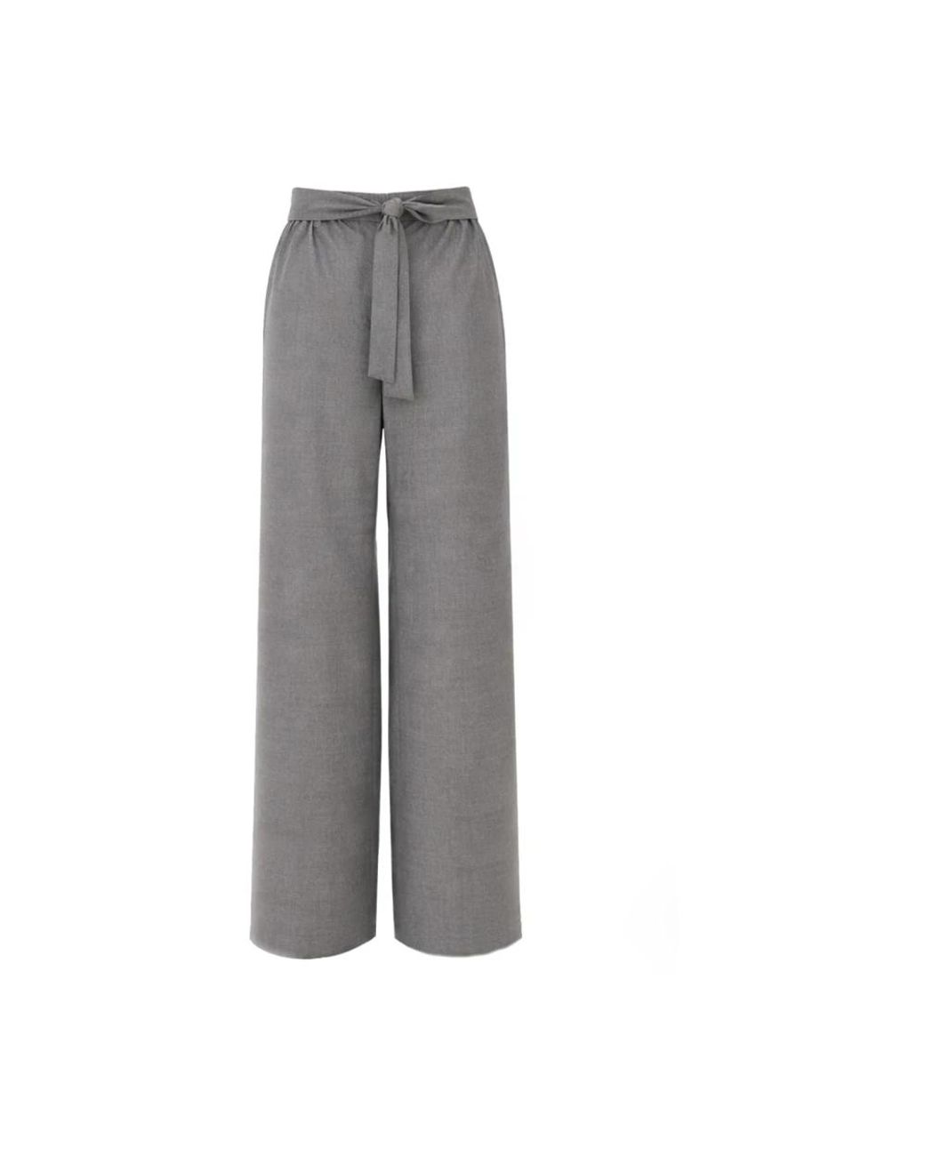 Max Mara Gray Wide Trousers