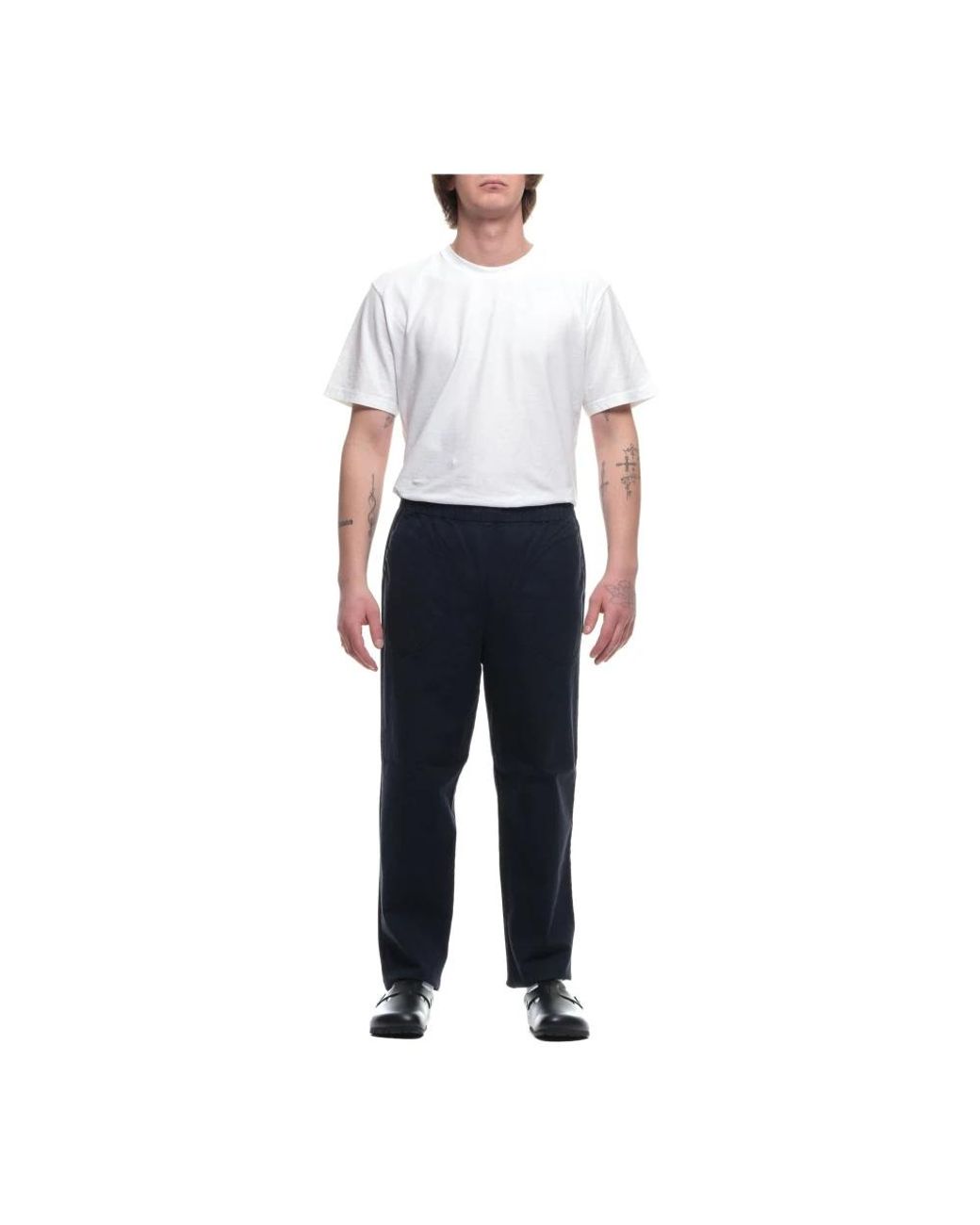 Barena Blue Slim-Fit Trousers for men