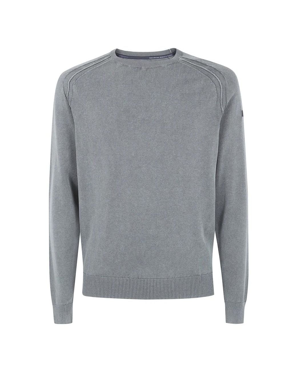 Rrd Gray Round-Neck Knitwear for men