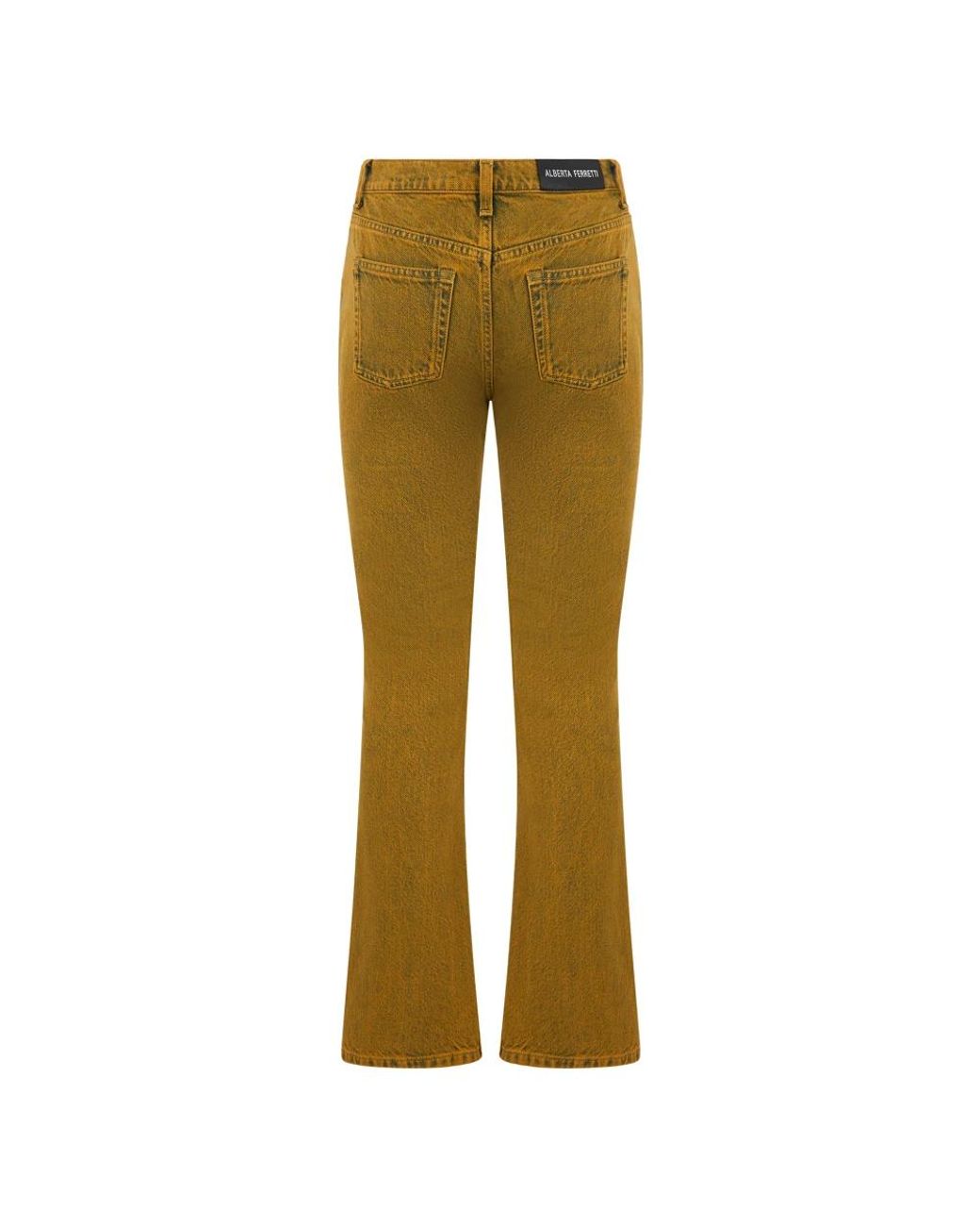 Alberta Ferretti Green Bootcut Jeans
