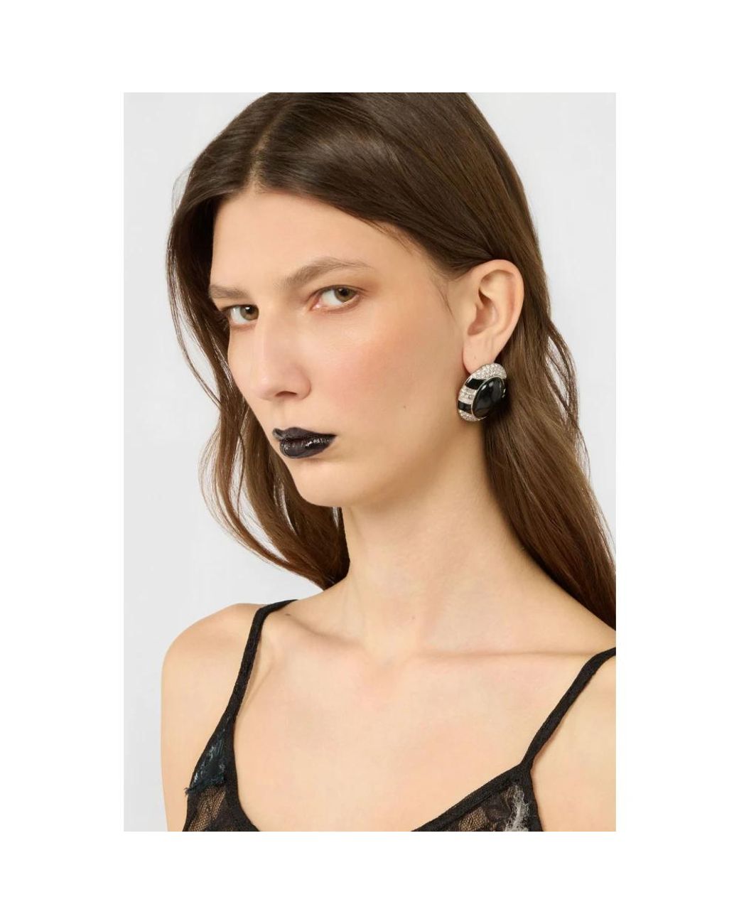 Roberto Cavalli Black Ohrringe