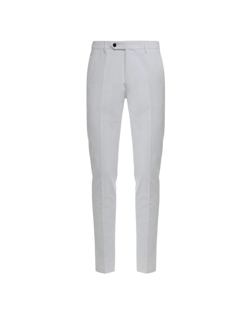 Moorer Gray Slim-Fit Trousers for men