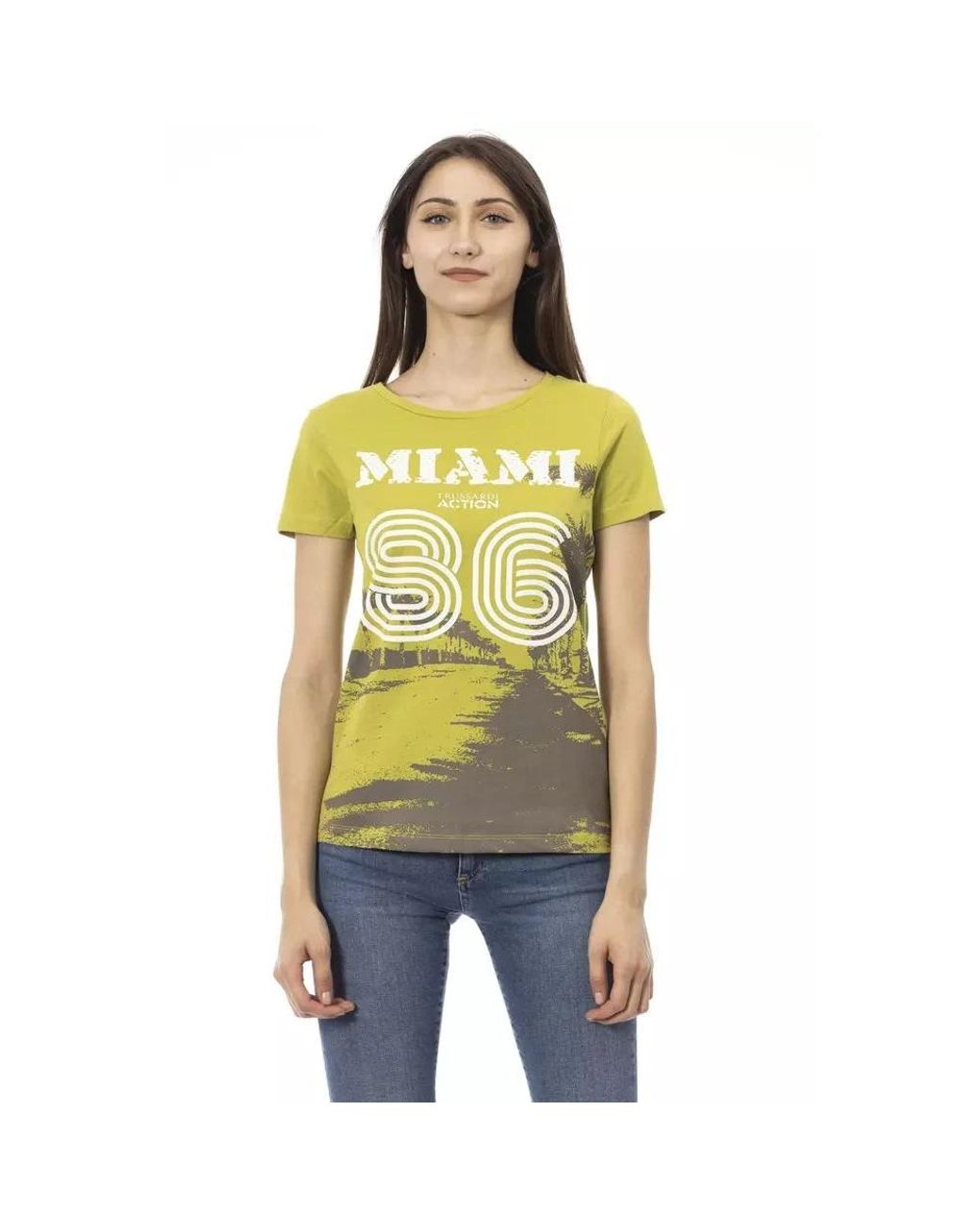 Trussardi Green T-Shirts
