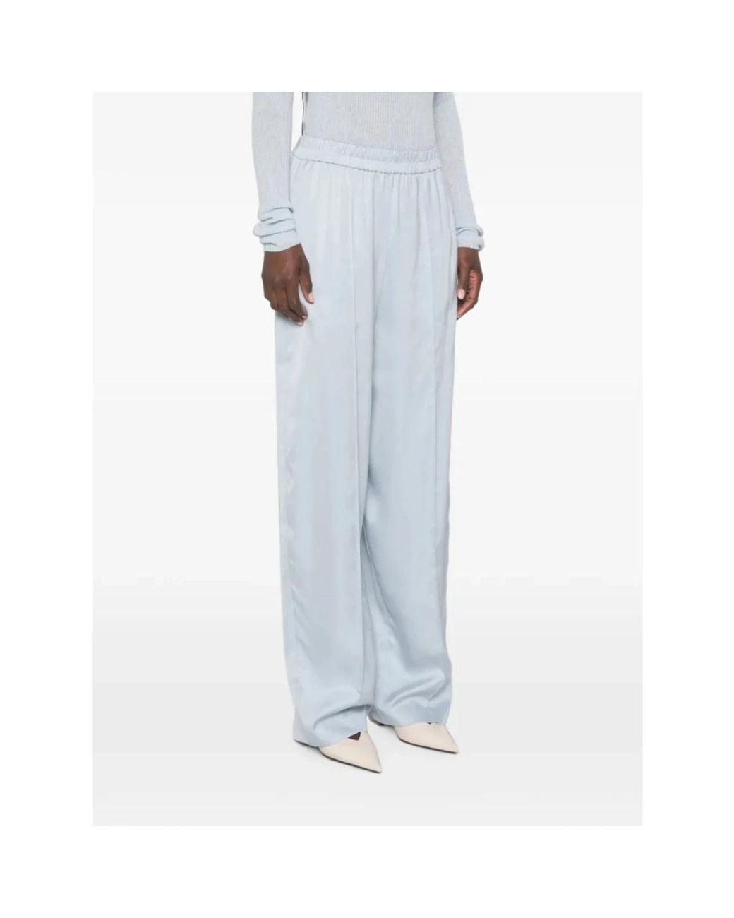 Fabiana Filippi Blue Wide Trousers