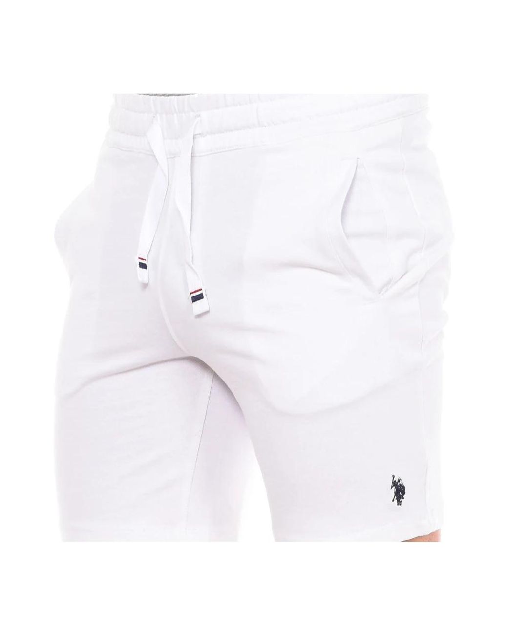 U.S. POLO ASSN. White Casual Shorts for men