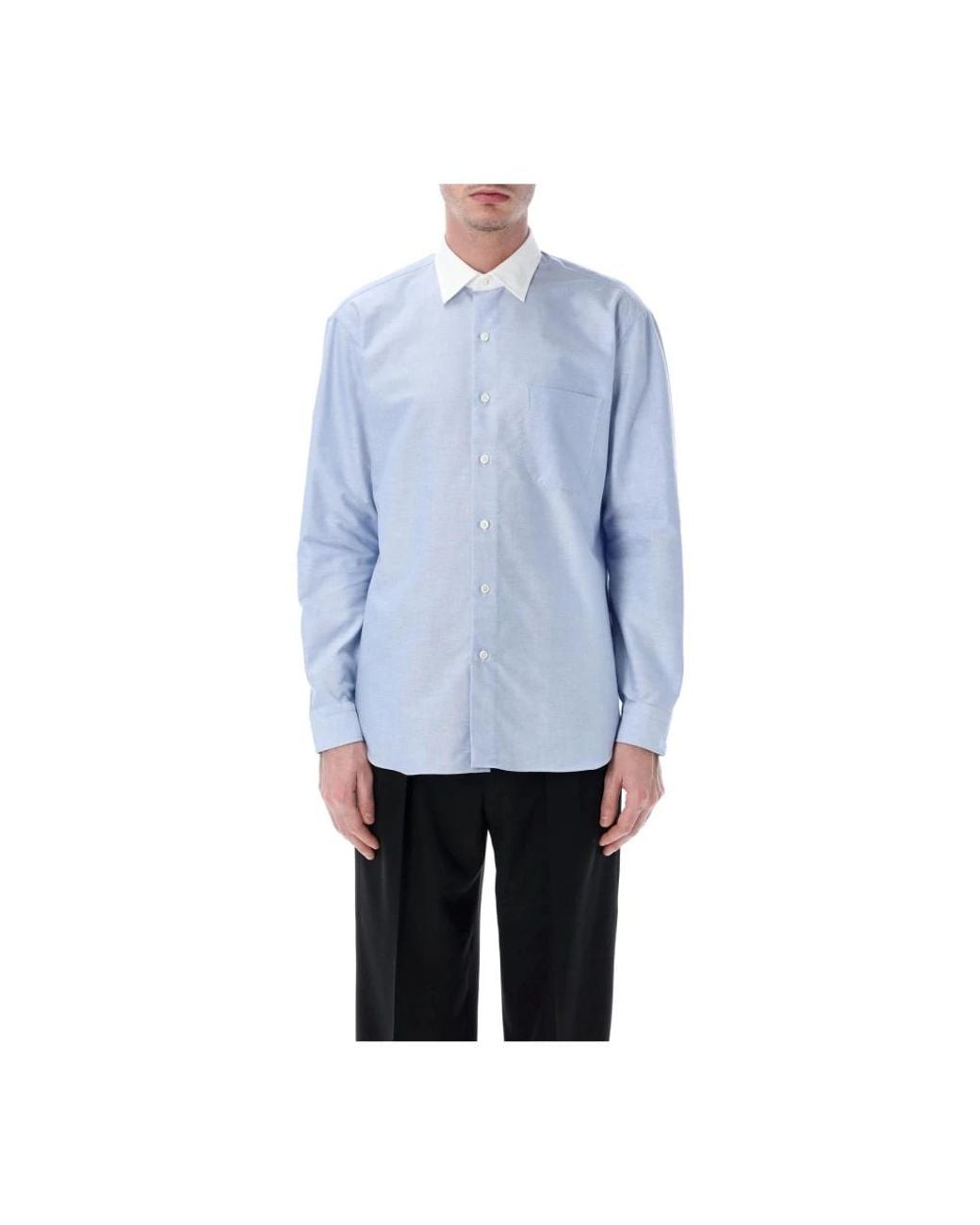 Salvatore Piccolo Blue Casual Shirts for men