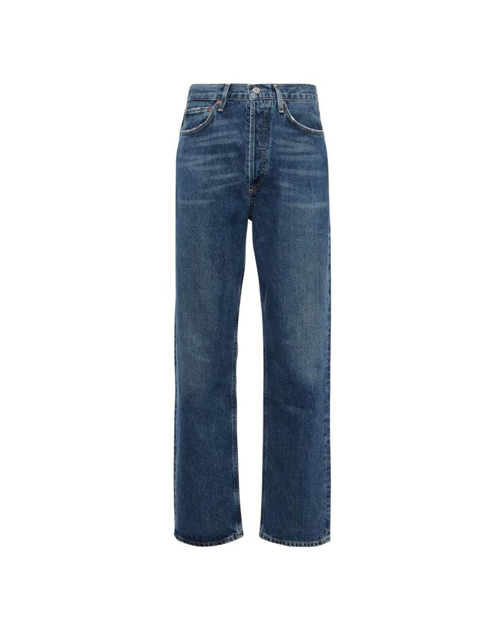 Agolde Blue Straight Fit Jeans