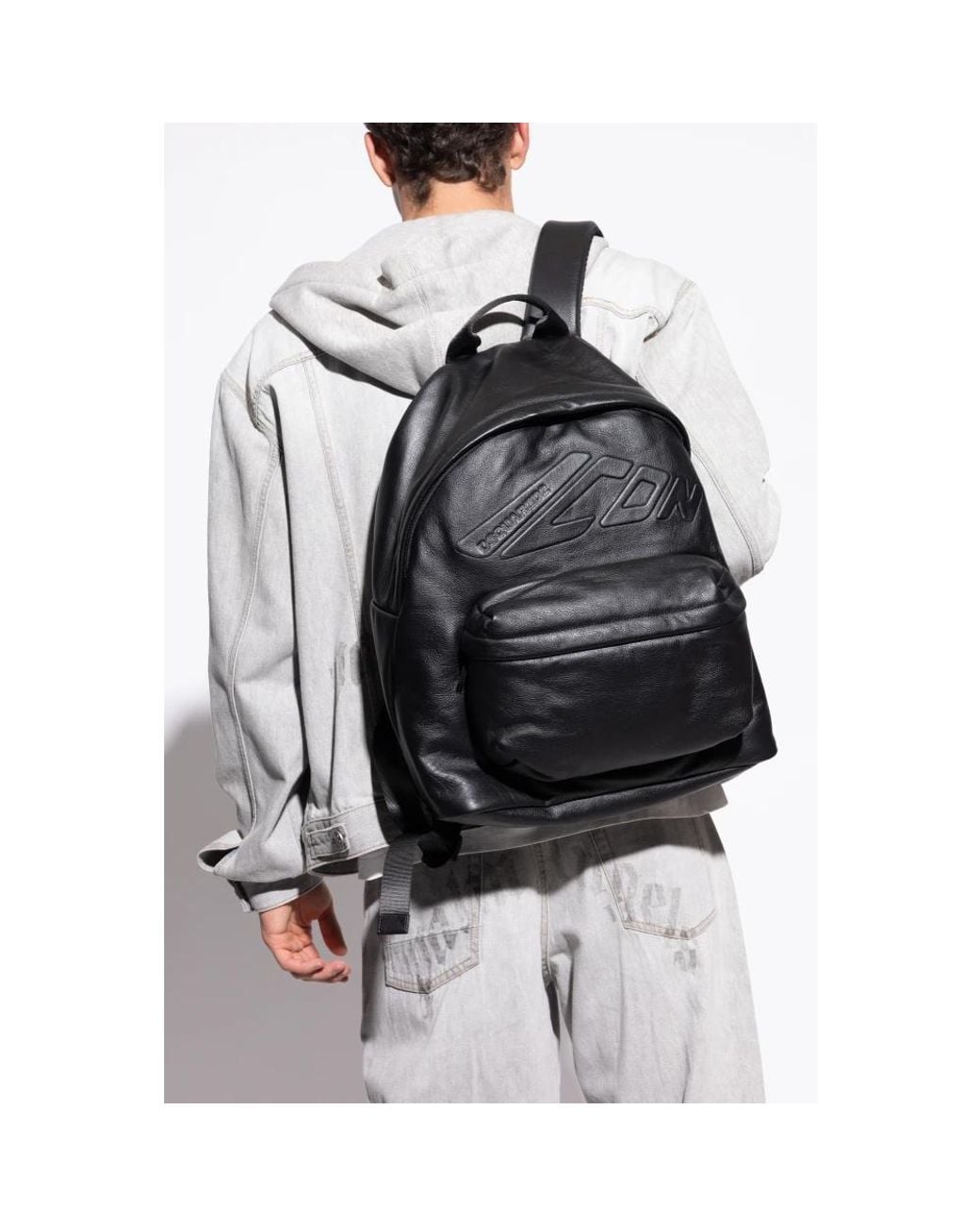 DSquared² Black Backpacks for men