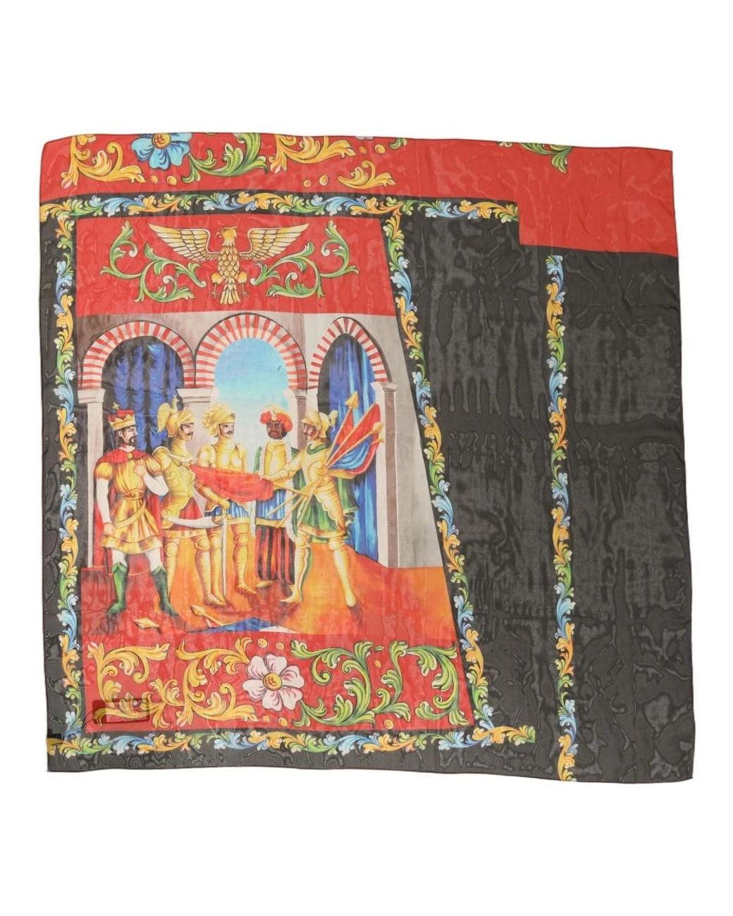 Dolce & Gabbana Red Silk Scarves