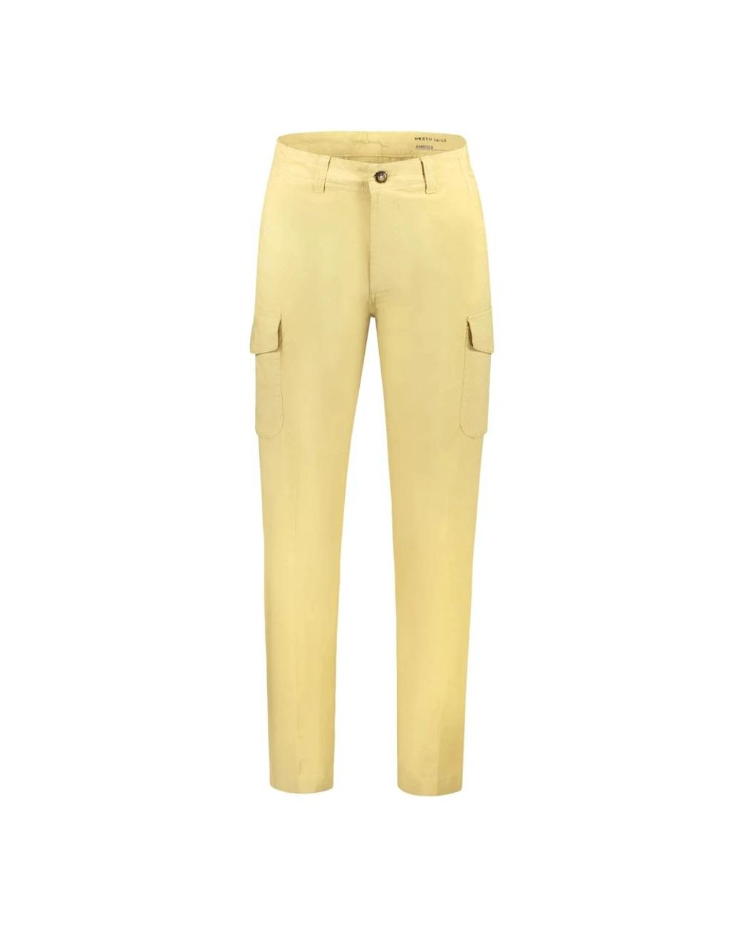 North Sails Yellow Slim-Fit Trousers for men