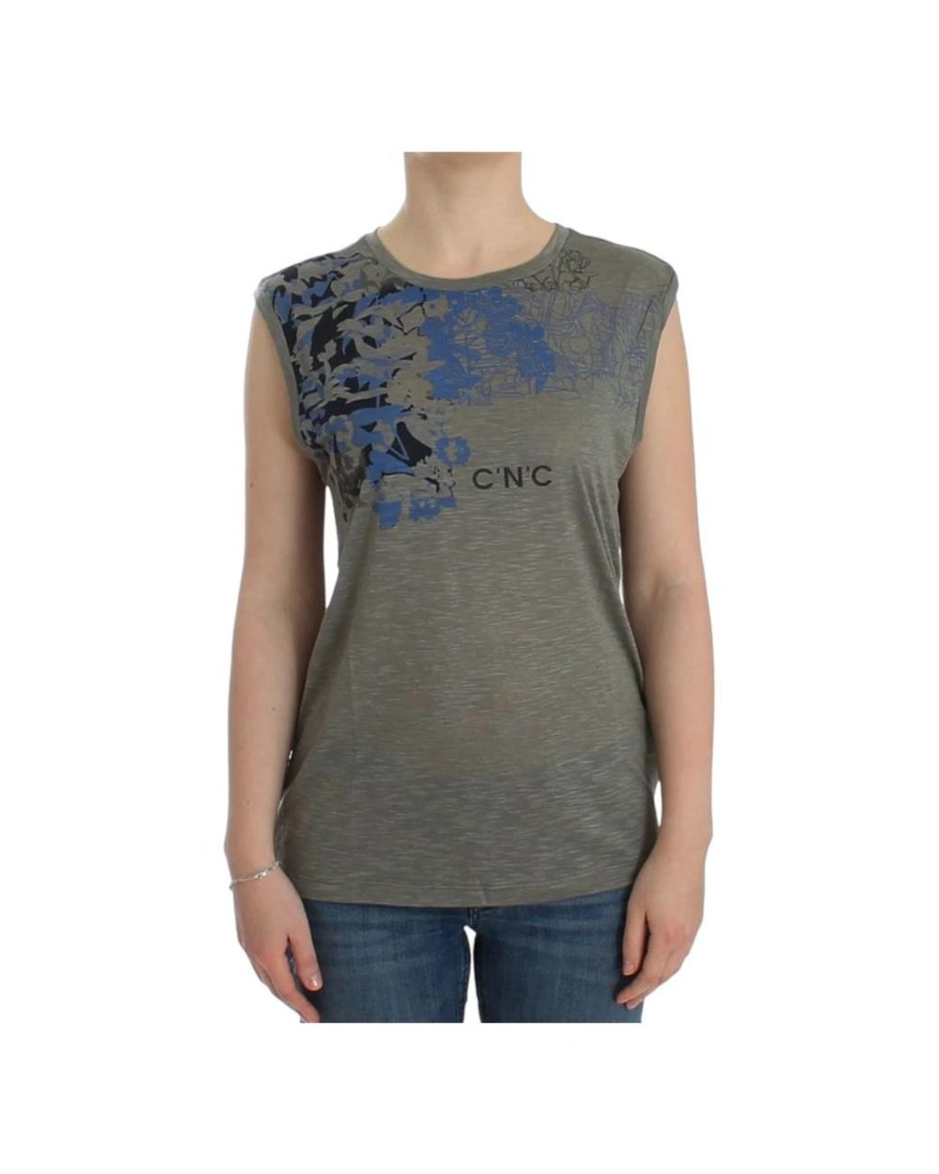 CoSTUME NATIONAL Gray Sleeveless Tops