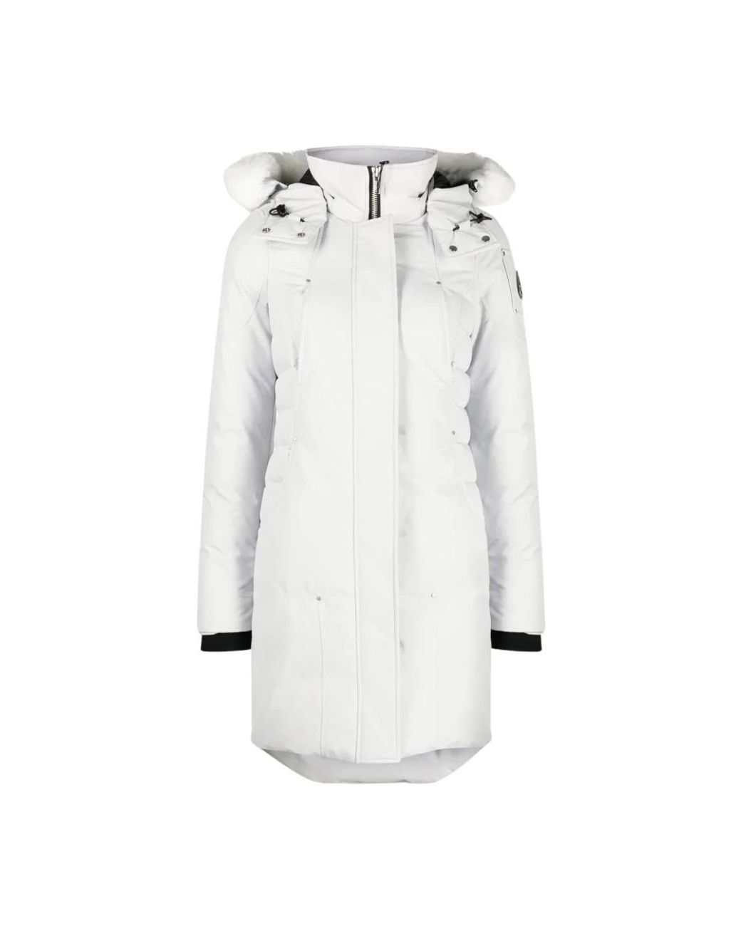 Moose Knuckles White Cloud Shearling Parka