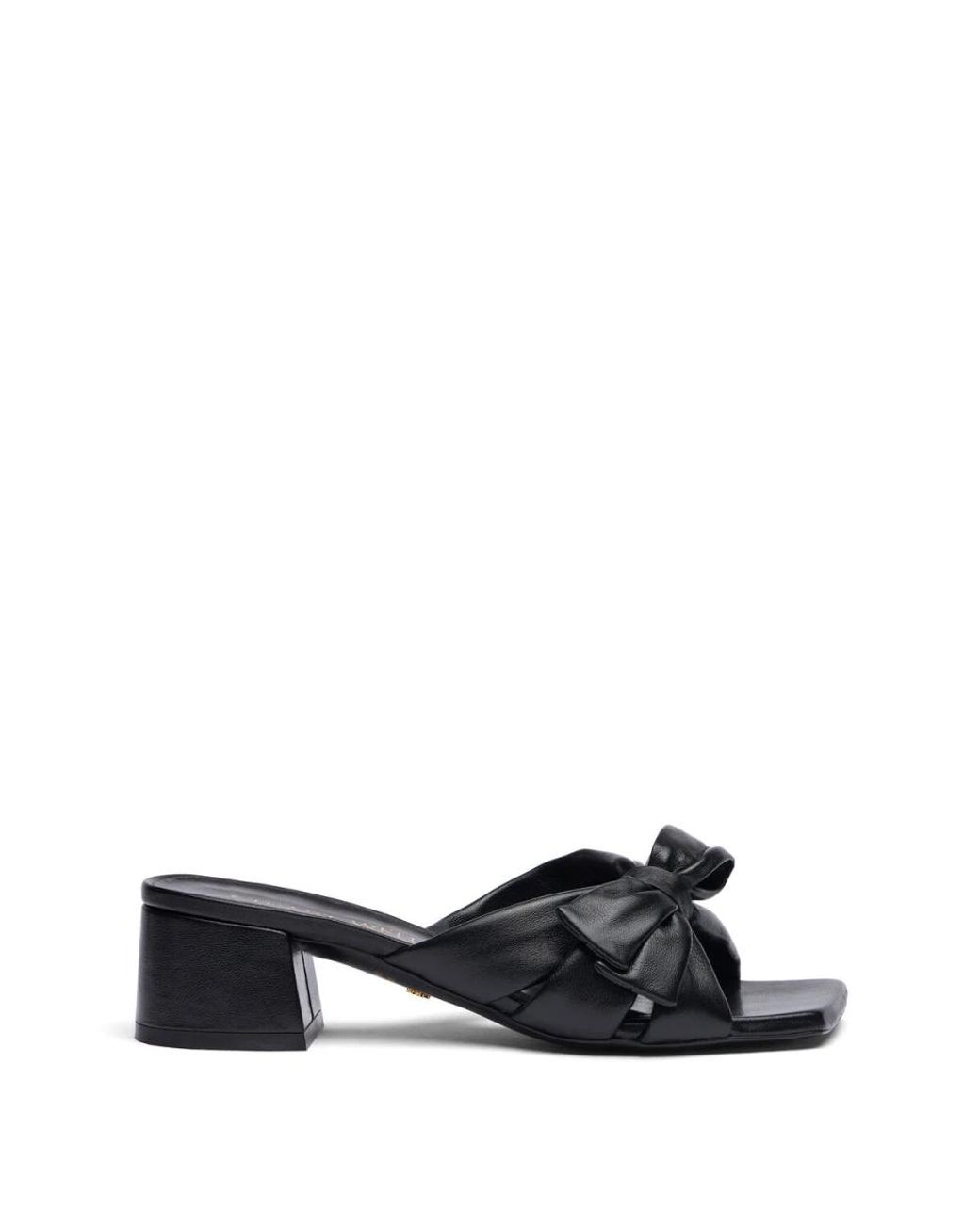 Stuart Weitzman Black Sofia Bow-Tie High-Heeled Sandals