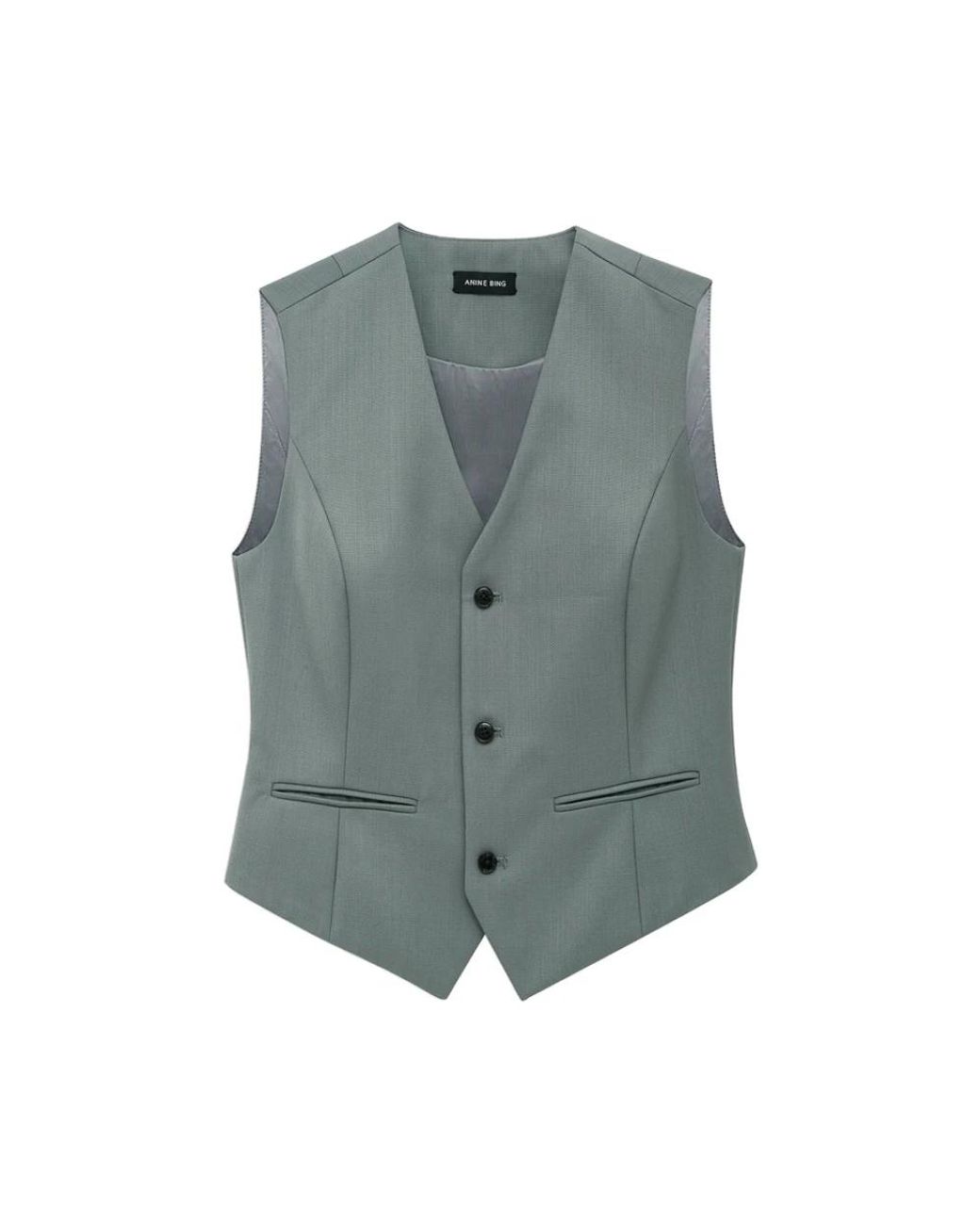 Anine Bing Gray Vests