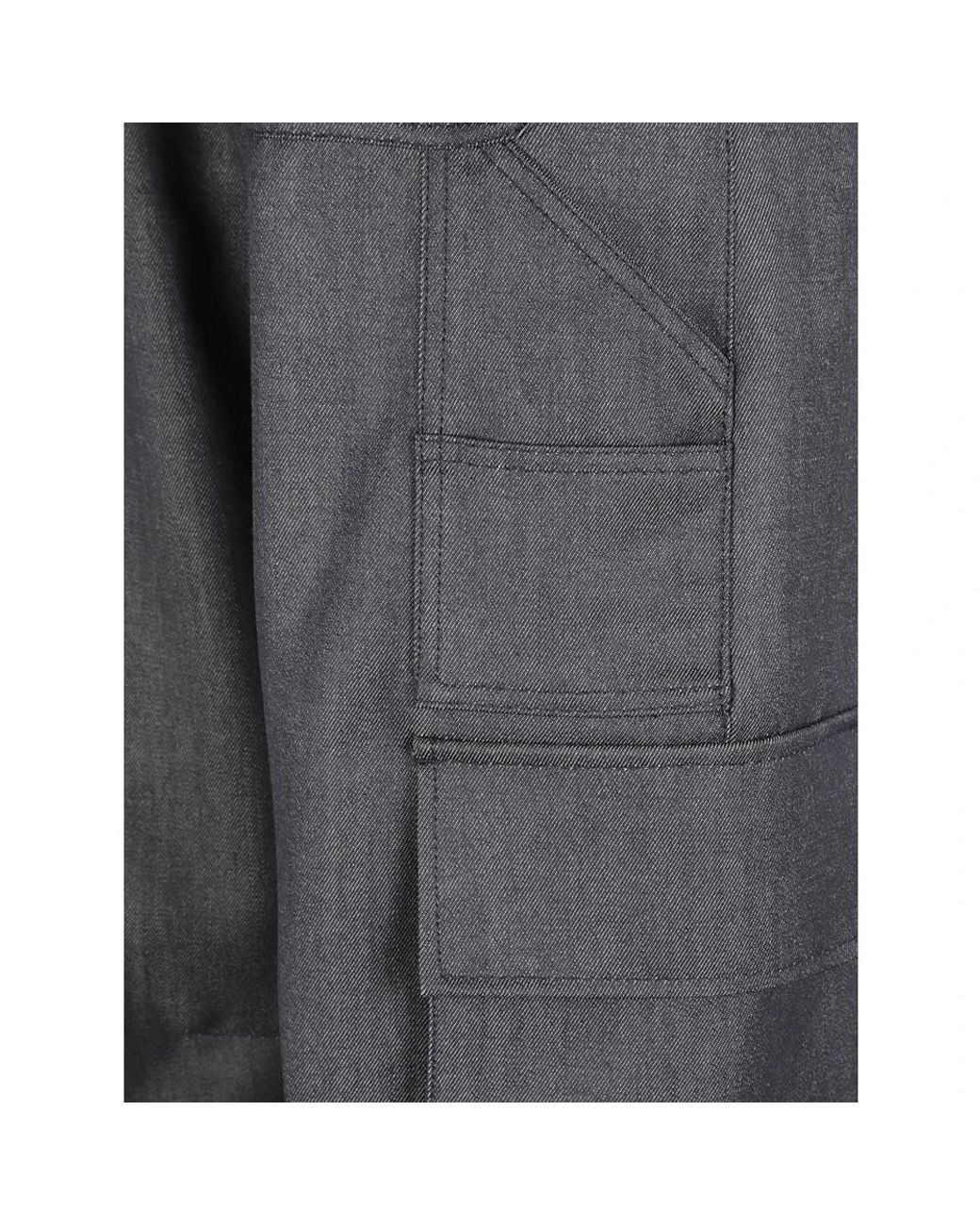 Balenciaga Gray Wide Trousers