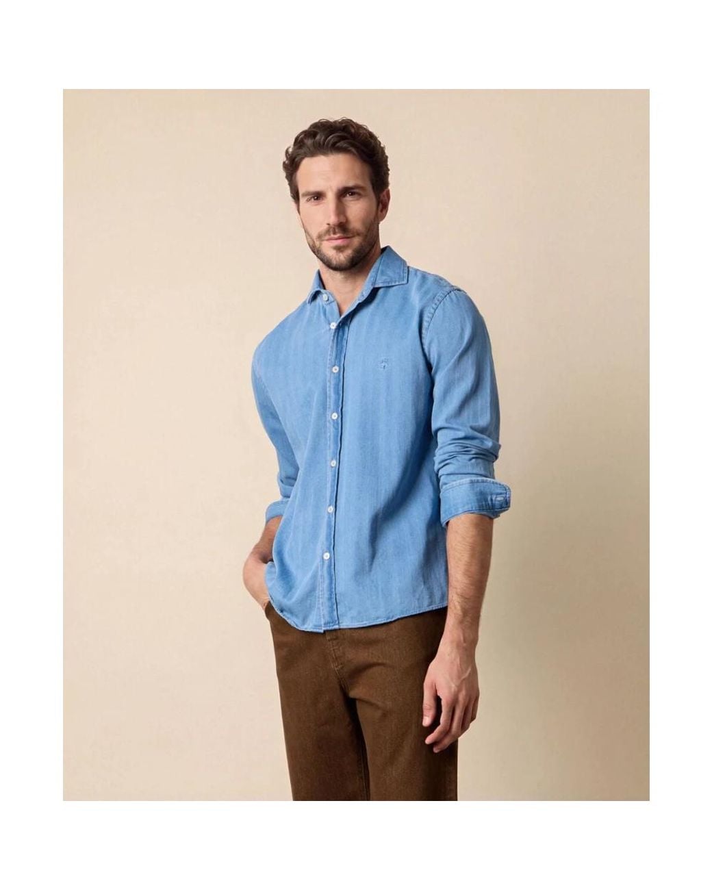 Brooks Brothers Blue Denim Shirts for men