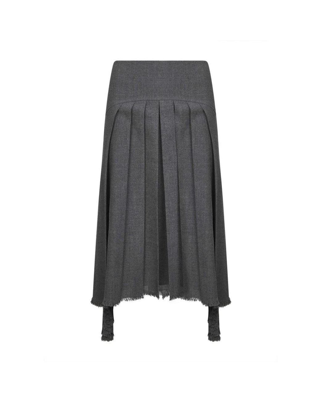 Jil Sander Gray Midi Skirts
