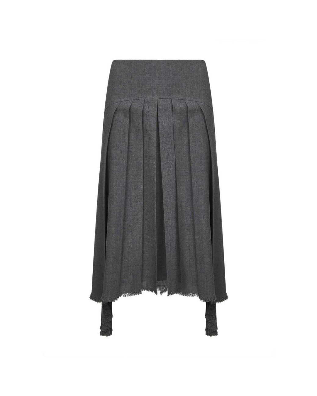 Jil Sander Rokken ,Grijs ,Wol Asymmetrische Wollen Rok Grijs in het Gray