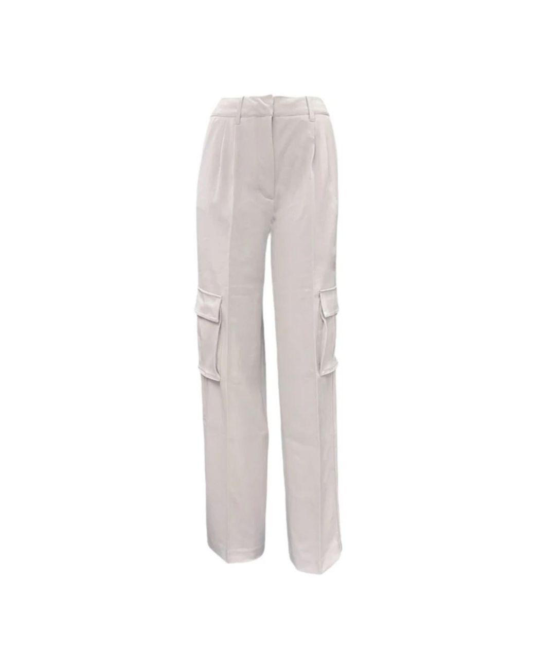 Guess Gray Straight Trousers