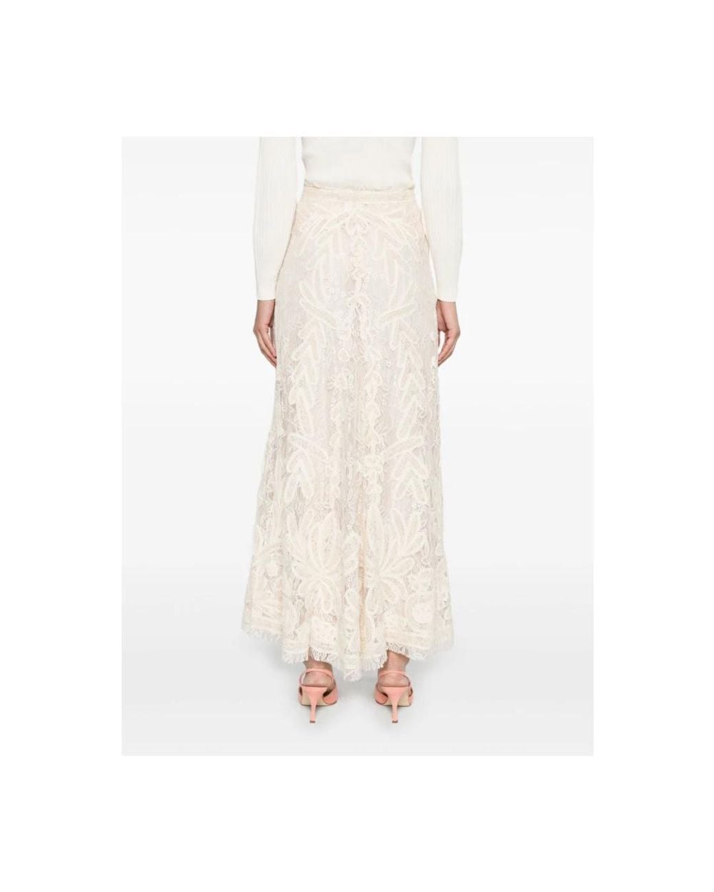 P.A.R.O.S.H. White Maxi Skirts