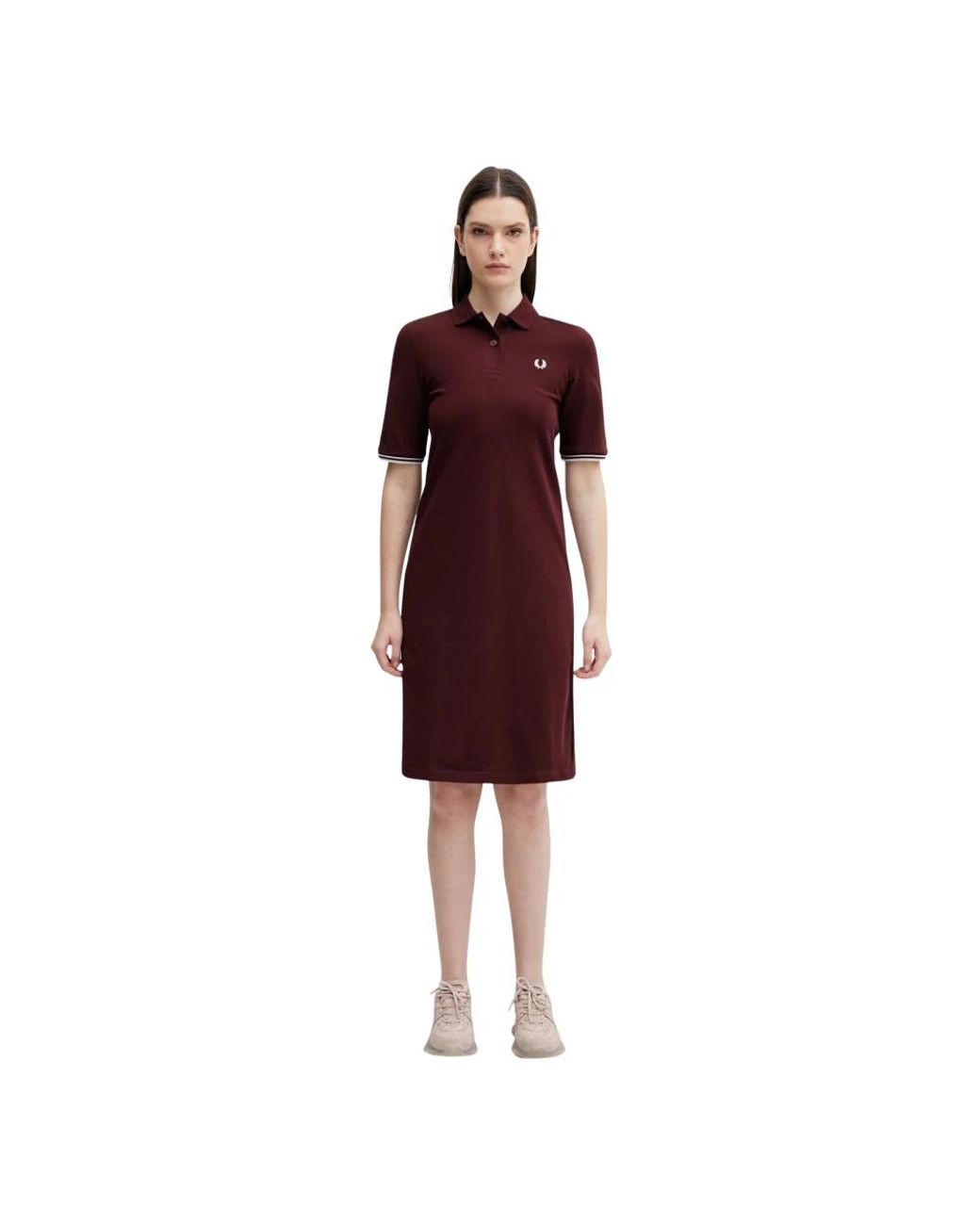 Fred Perry Red Maxi Kleider