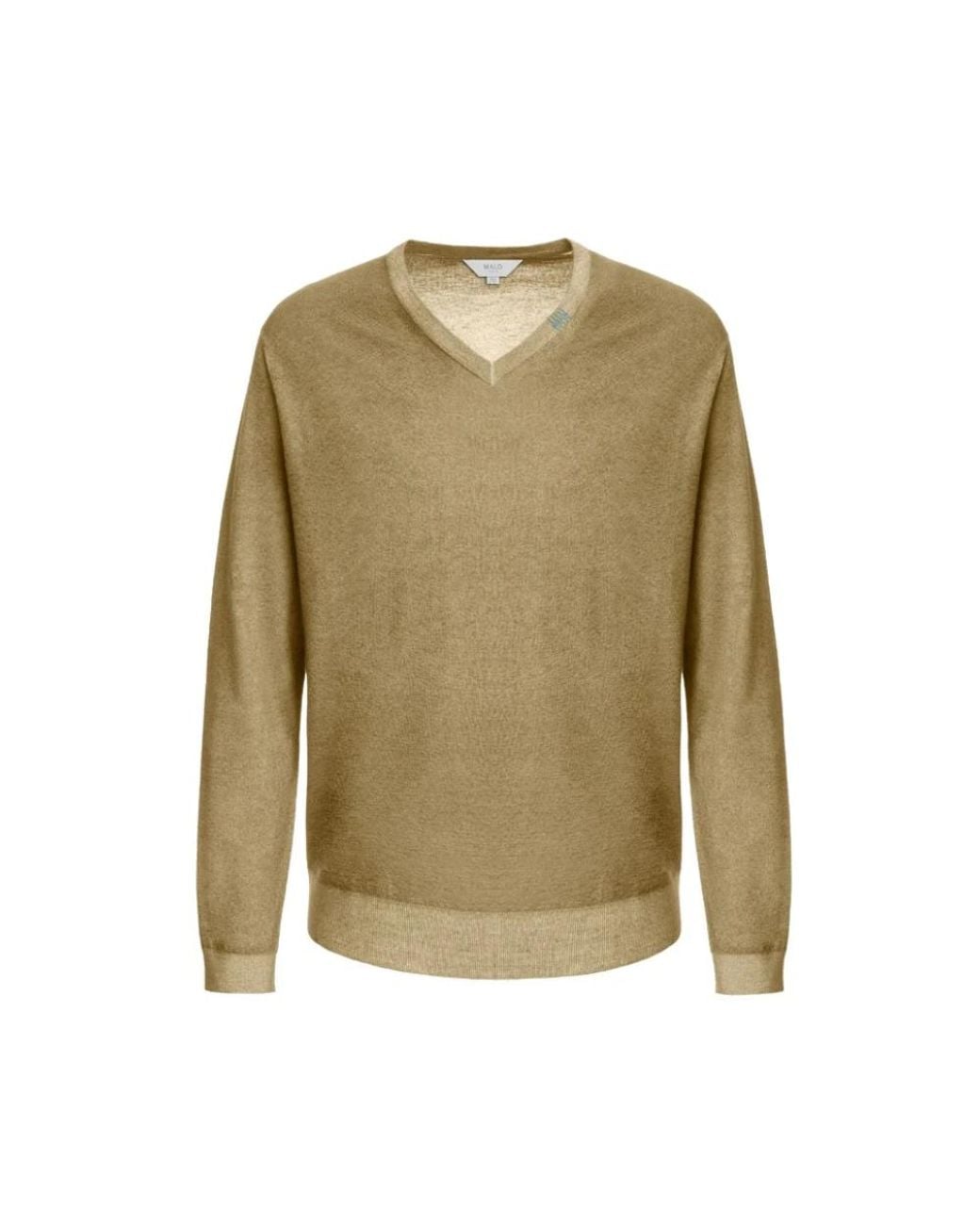 Malo Green V-Neck Knitwear for men