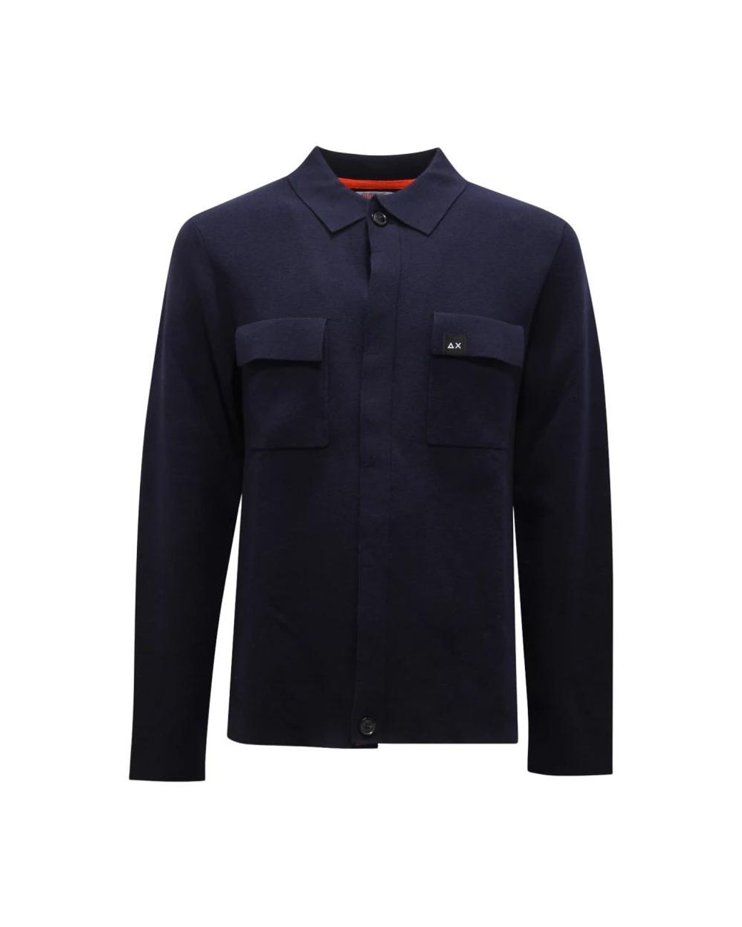 Sun 68 Blue Casual Shirts for men