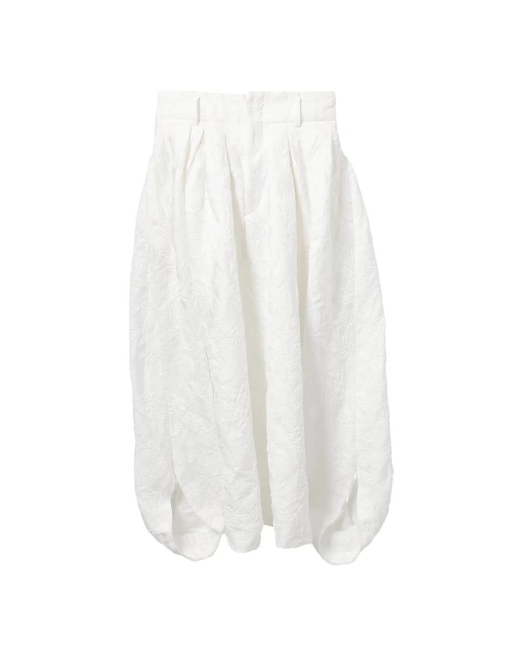 Comme des Garçons White Cropped Trousers