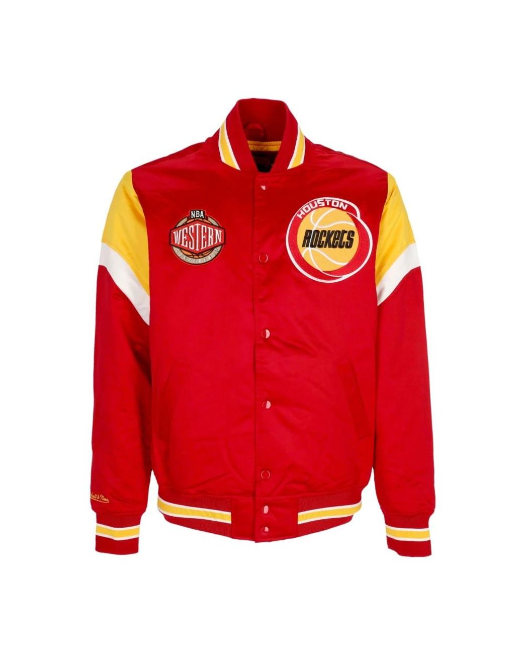 Mitchell & Ness Jassen ,Rood ,Polyester Nba Houston Rockets Bomberjack in het Red voor heren