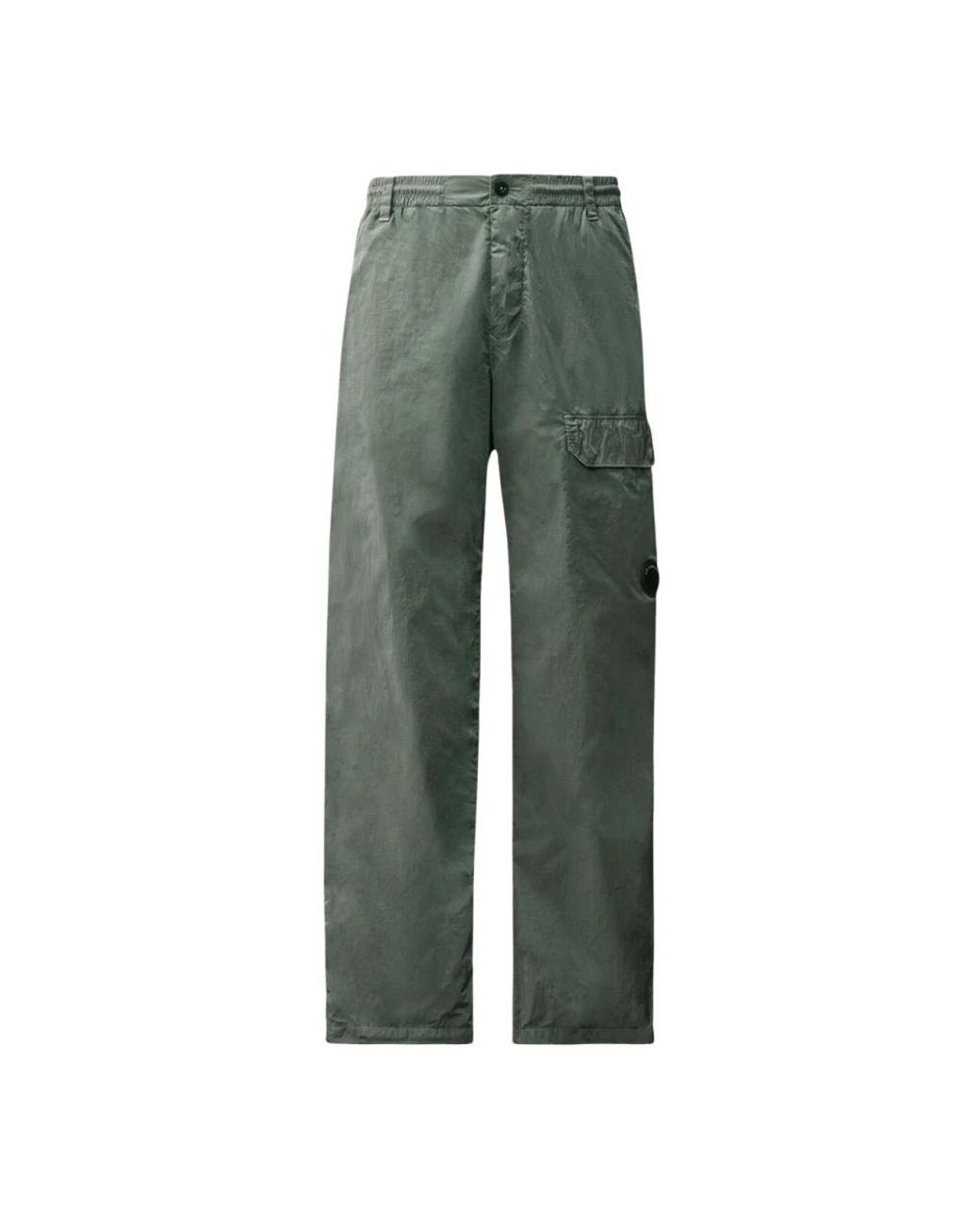C P Company Green Straight Trousers for men