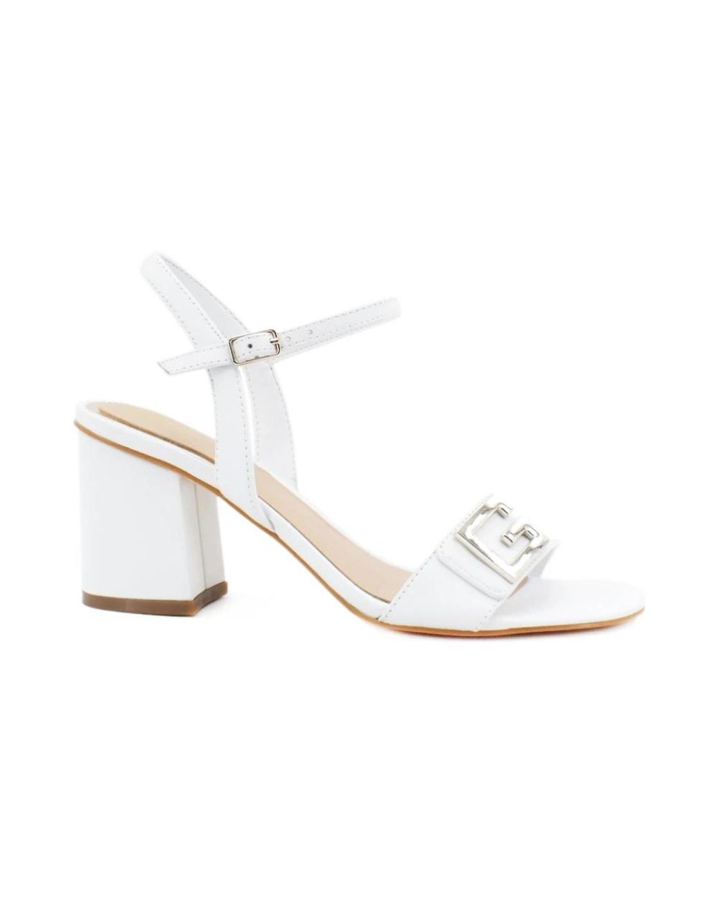 Guess White High Heel Sandals