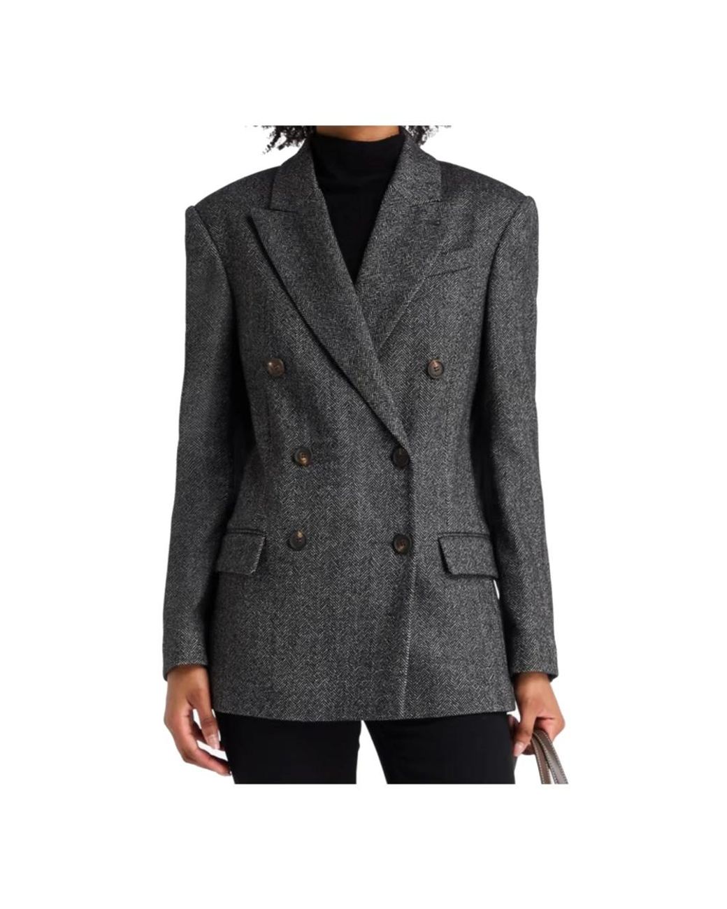 Brunello Cucinelli Black Blazers