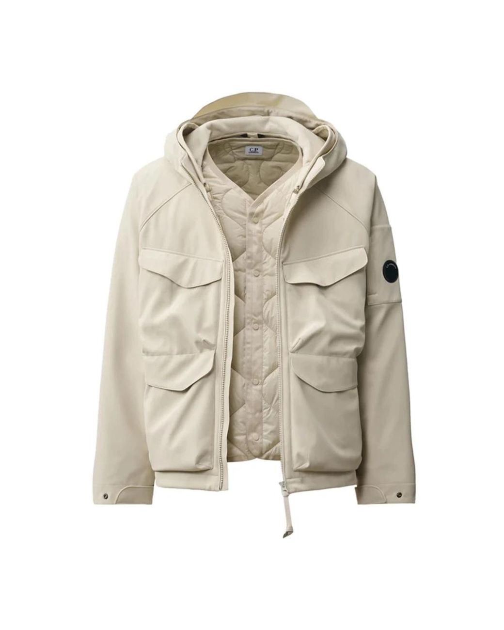 C P Company Natural Winter Jackets for men