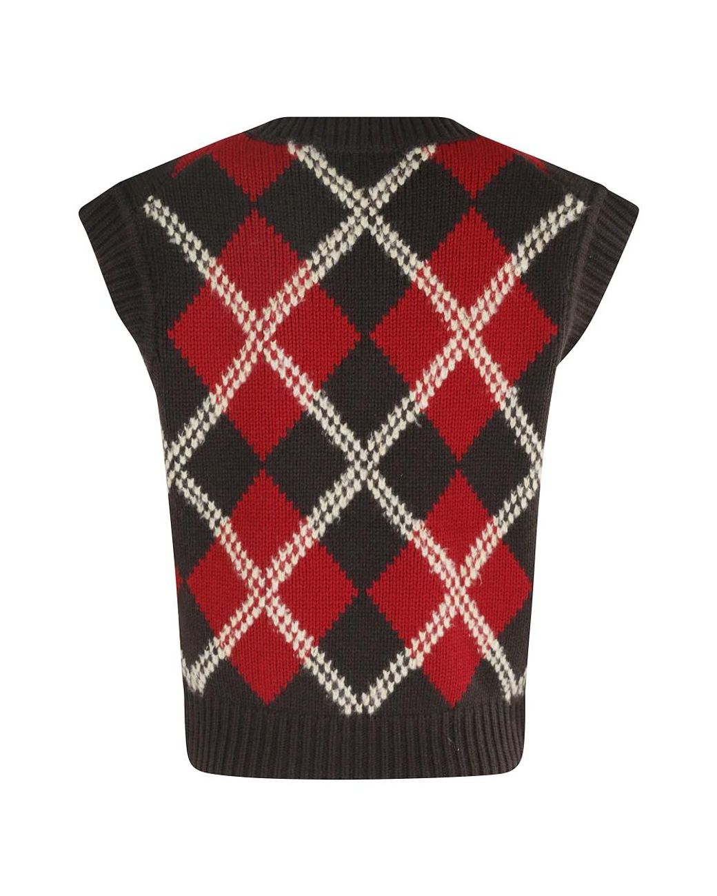 Guest In Residence Red V-Neck Knitwear